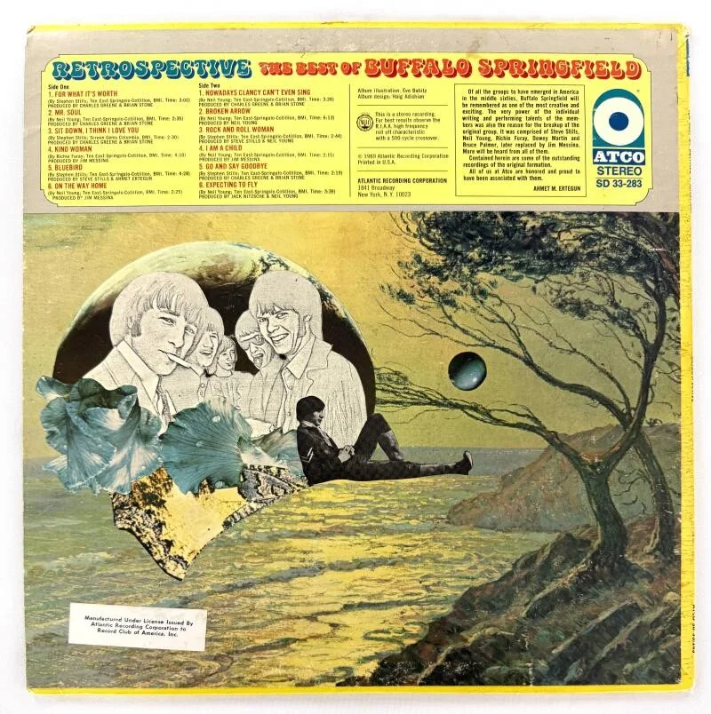 Neil Young — Neil Young Signed Autograph Album Vinyl Record Best of Buffalo Springfield JSA, изображение 2