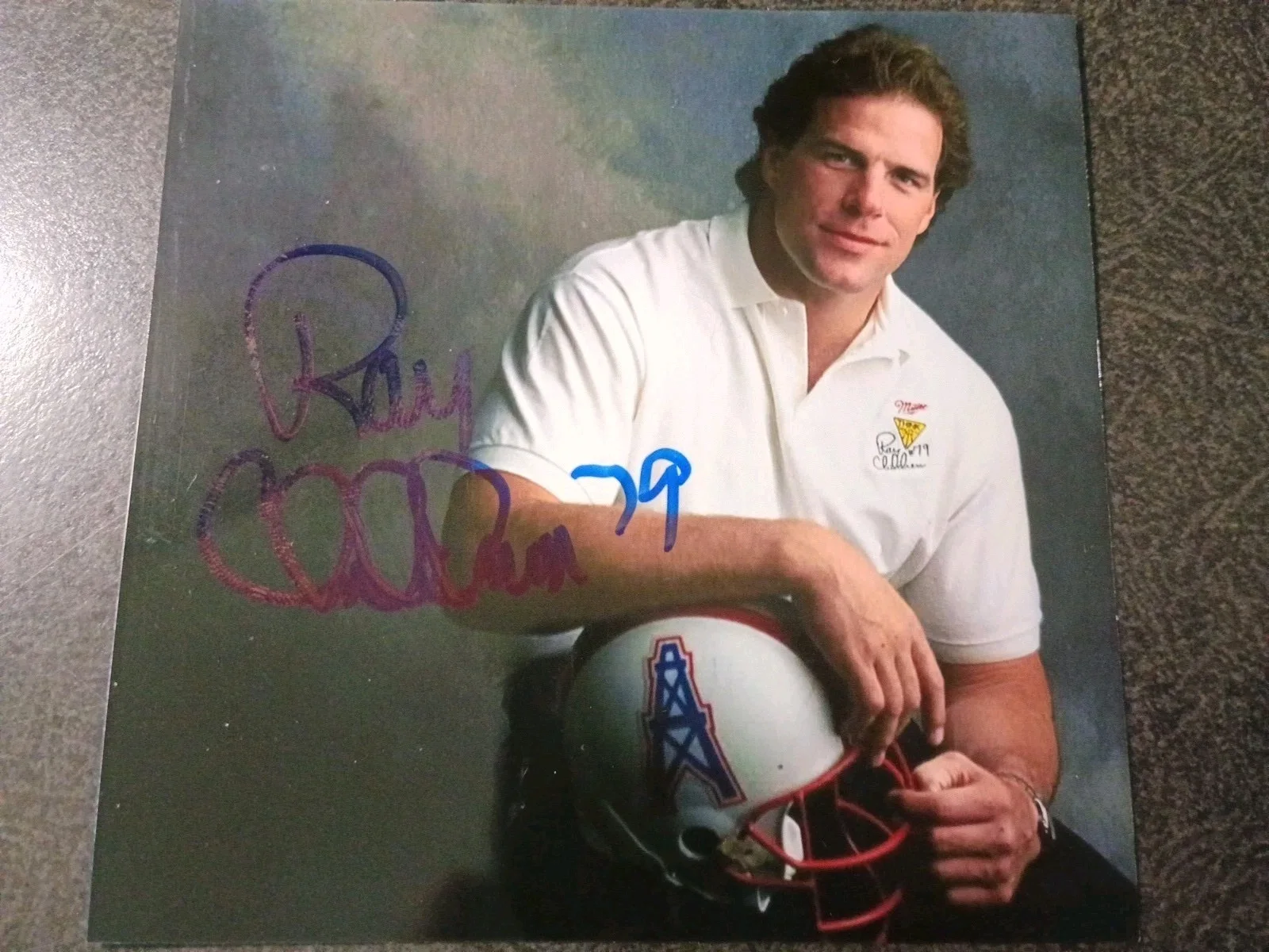 EVA HABERMANN — RAY CHILDRESS 2 Hand Signed Autograph 4X6 Photo S - NFL FOOTBALL - 5X PRO BOWL, изображение 2