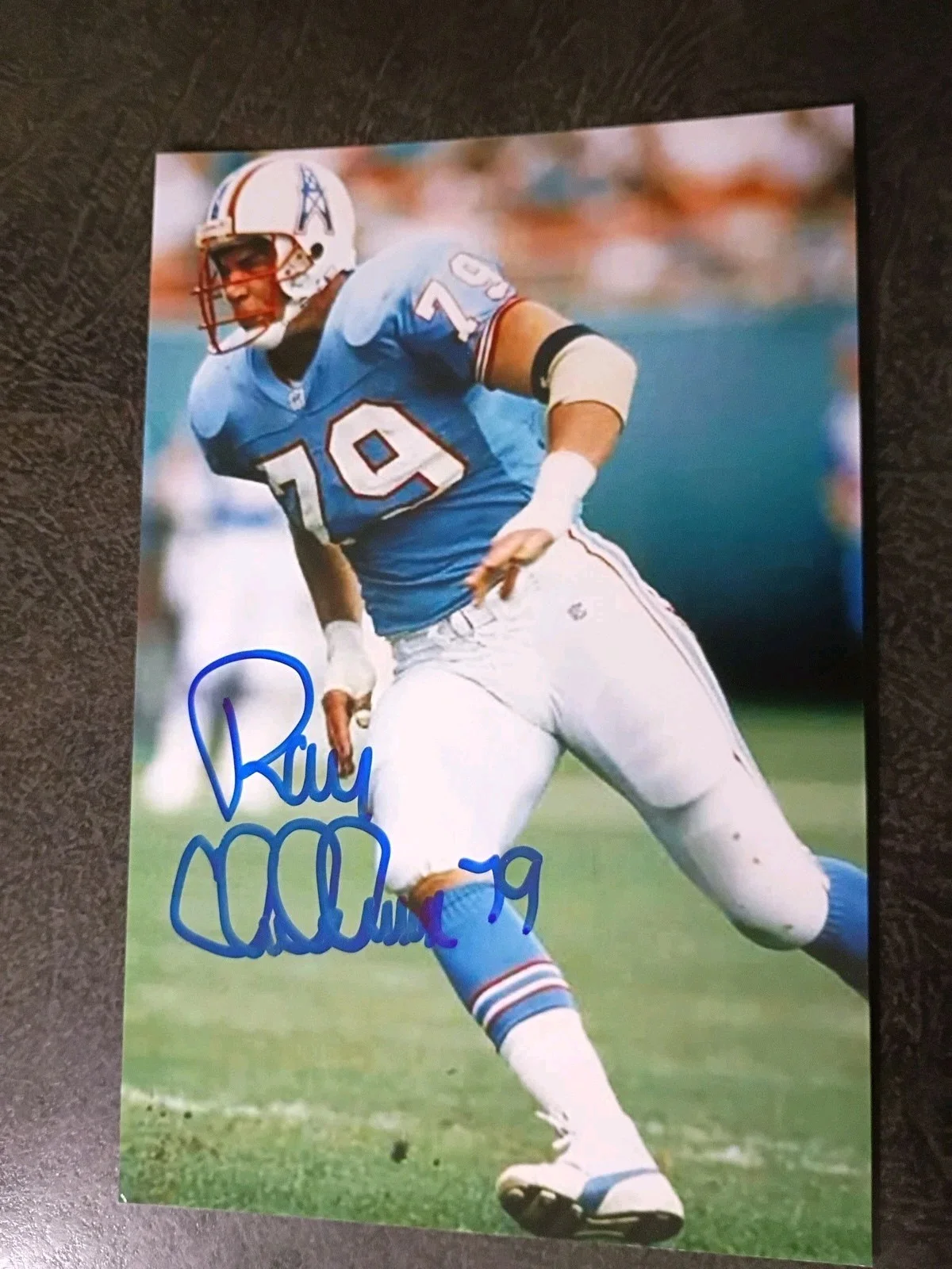 EVA HABERMANN — RAY CHILDRESS 2 Hand Signed Autograph 4X6 Photo S - NFL FOOTBALL - 5X PRO BOWL, изображение 4