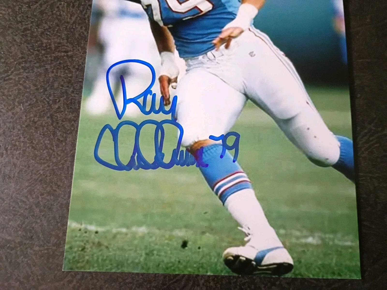 EVA HABERMANN — RAY CHILDRESS 2 Hand Signed Autograph 4X6 Photo S - NFL FOOTBALL - 5X PRO BOWL, изображение 5