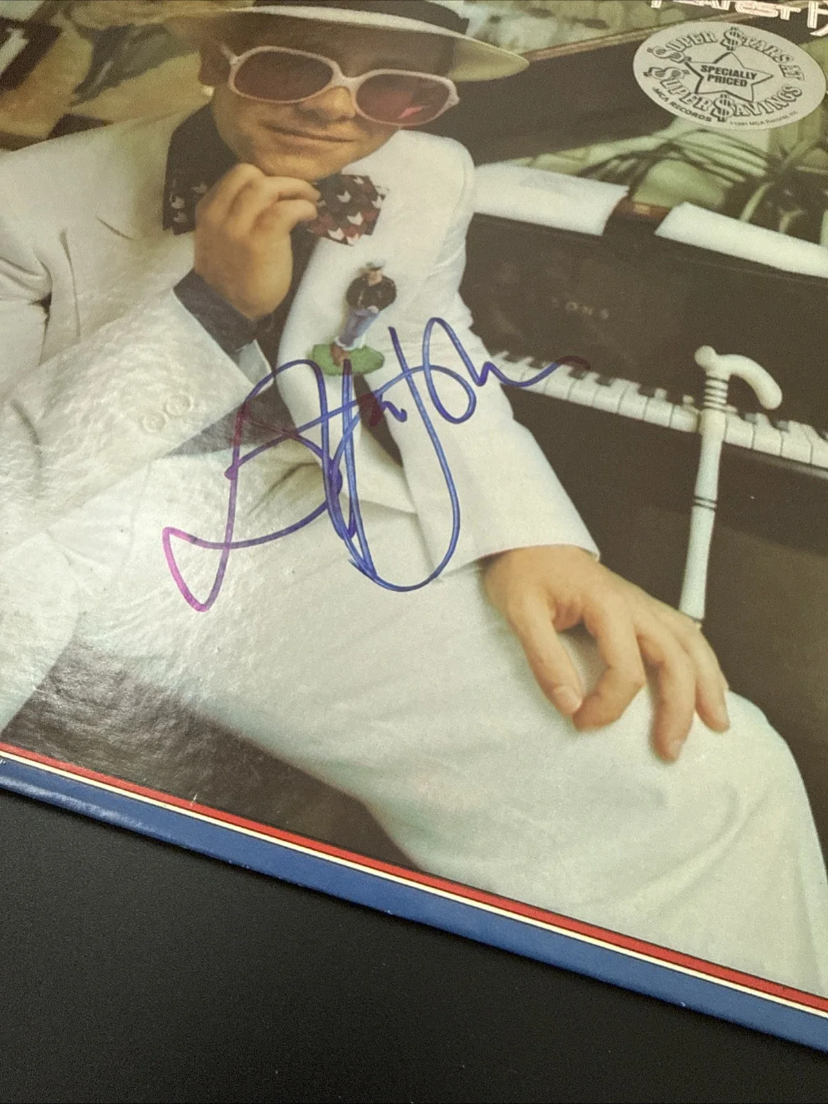 Elton John Signed Greatest Hits Vinyl Album PSA DNA COA, изображение 3
