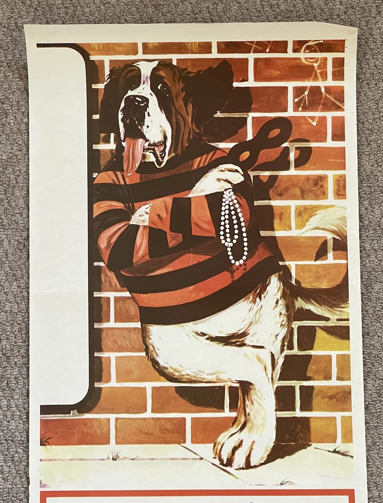 Vintage MY DOG THE THIEF 1970's Australian Daybill Cinema Movie Poster 34x76cm, изображение 2