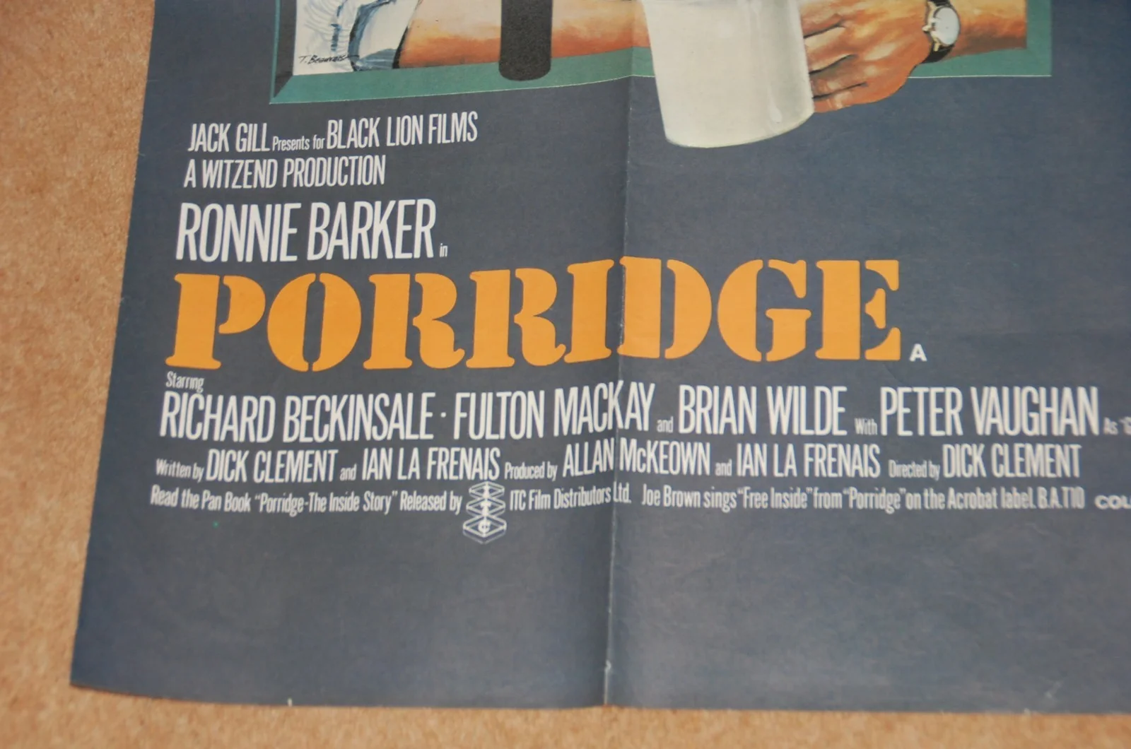 PORRIDGE / RISING DAMP (1979/80) - RARE ORIG. UK QUAD POSTER, image 4