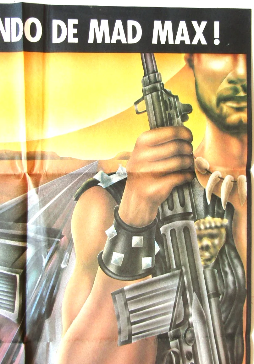Original The Highway Exterminator Spanish One Sheet Film Poster 1983 eg Mad Max, image 3
