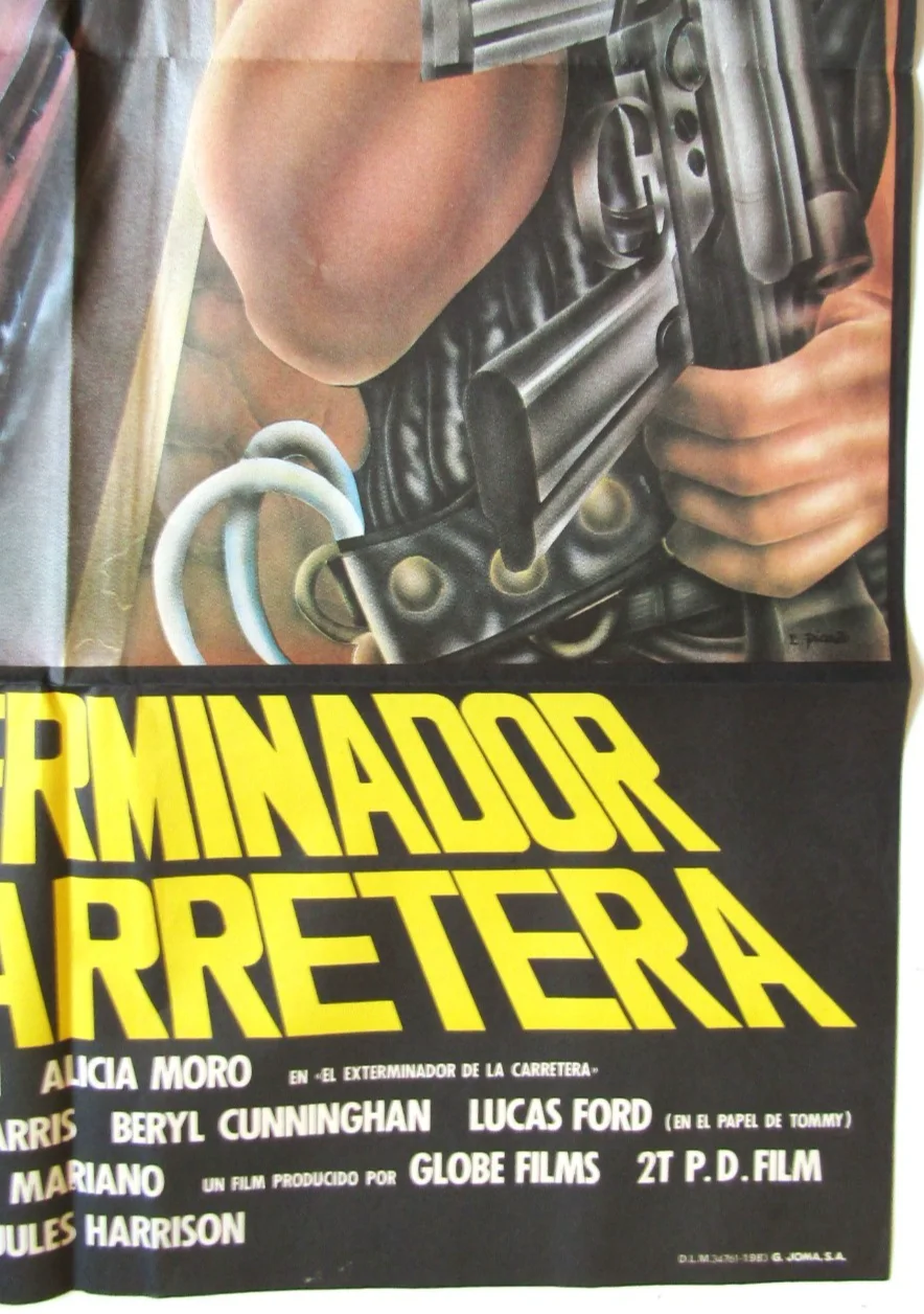 Original The Highway Exterminator Spanish One Sheet Film Poster 1983 eg Mad Max, image 4