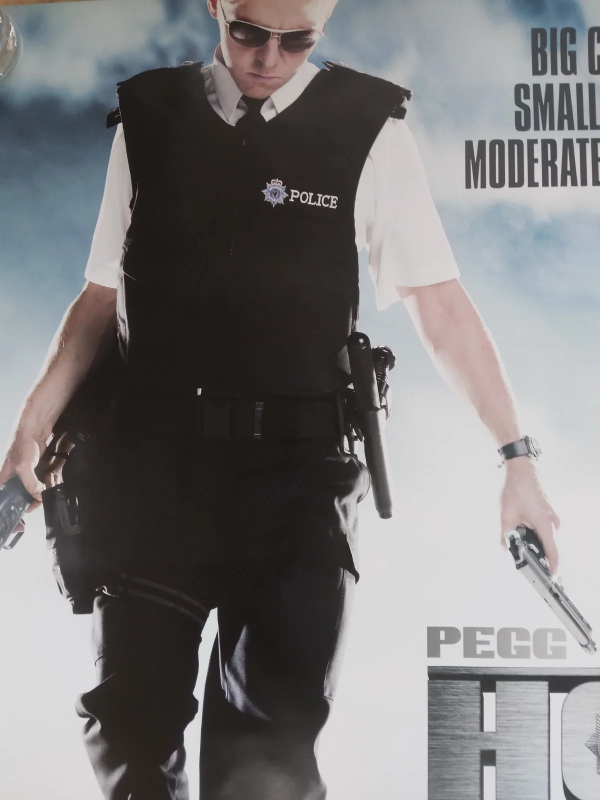 Hot Fuzz original movie 2007 poster UK quad, изображение 2