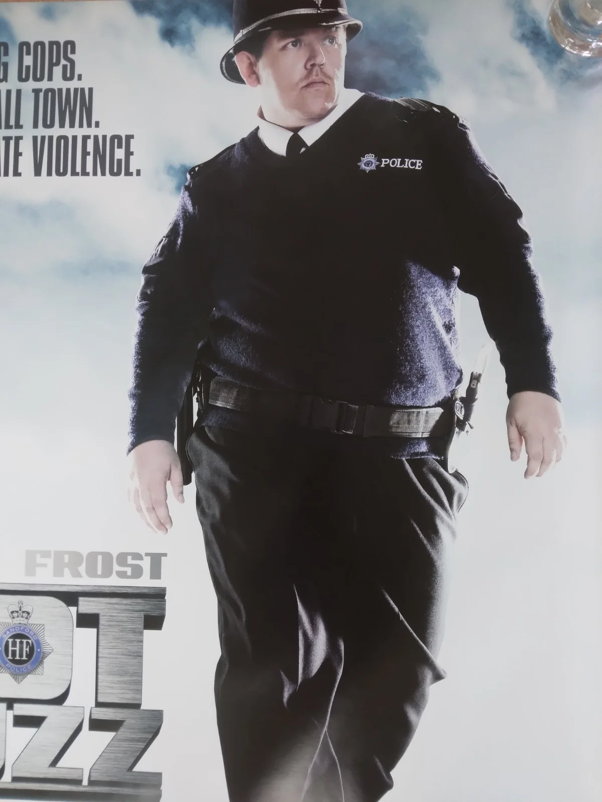 Hot Fuzz original movie 2007 poster UK quad, изображение 3