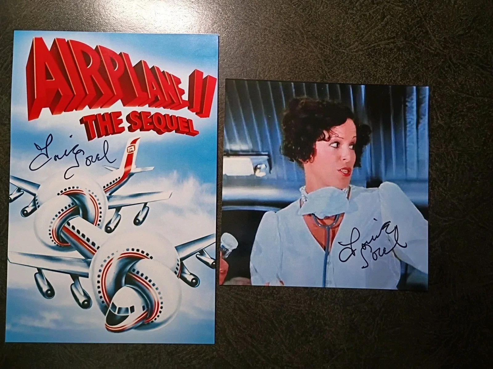 LOUISE SOREL As REENA — LOUISE SOREL As NURSE Hand Signed Autograph Photo - ACTRESS - AIRPLANE II