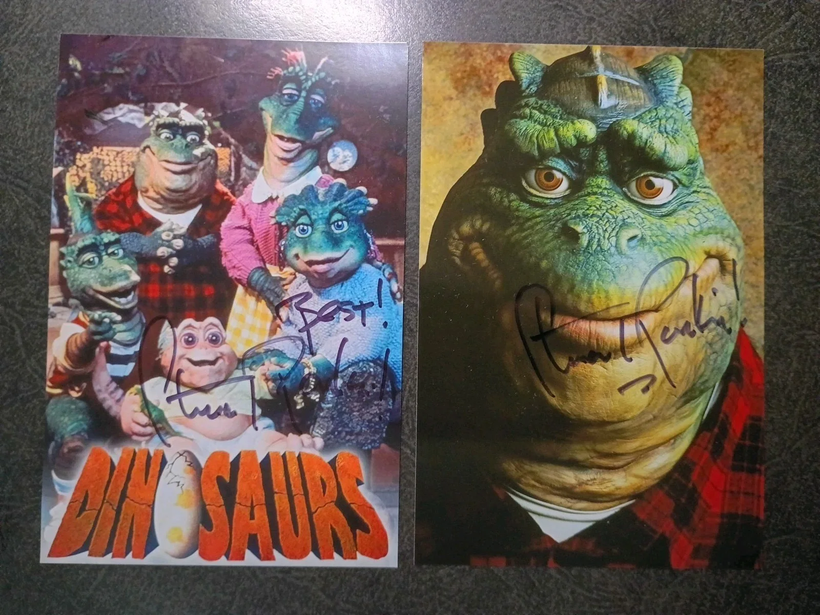 STAURT PANKIN — STAURT PANKIN As EARL SINCLAIR 2 Hand Signed Autograph 4X6 PHOTO S / DINOSAURS