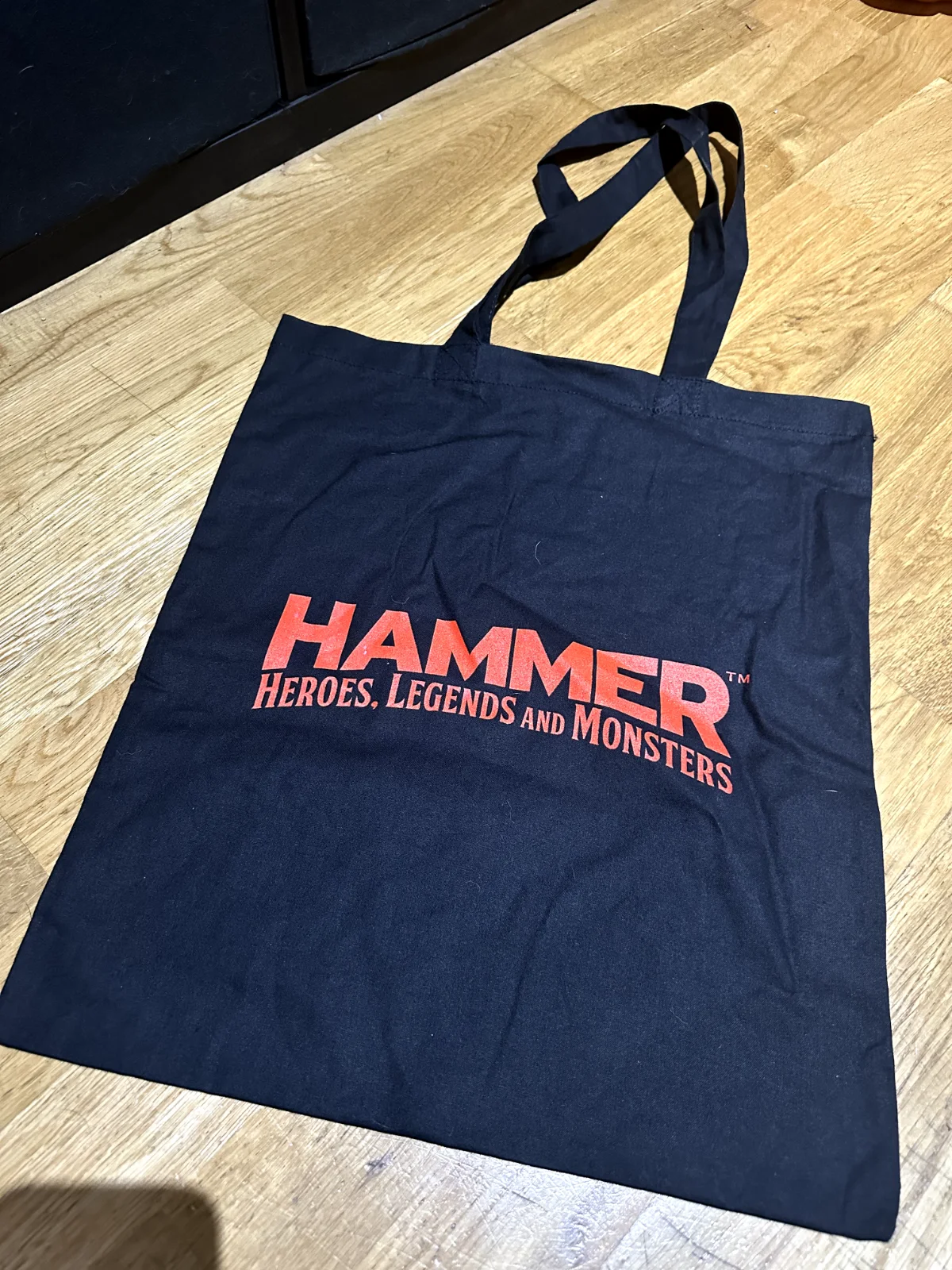HAMMER HORROR PROMO TOTE BAG DOCUMENTARY ART PRINT 90TH ANNIVERSARY POPCORN TUB, image 2