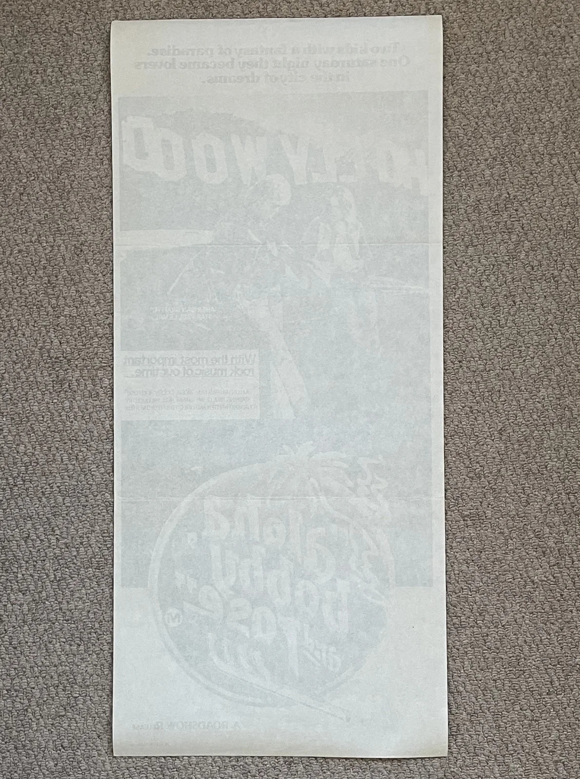 Vintage ALOHA BOBBY AND ROSE 1970s Australian Daybill Film Movie Poster 34x76cm, изображение 5