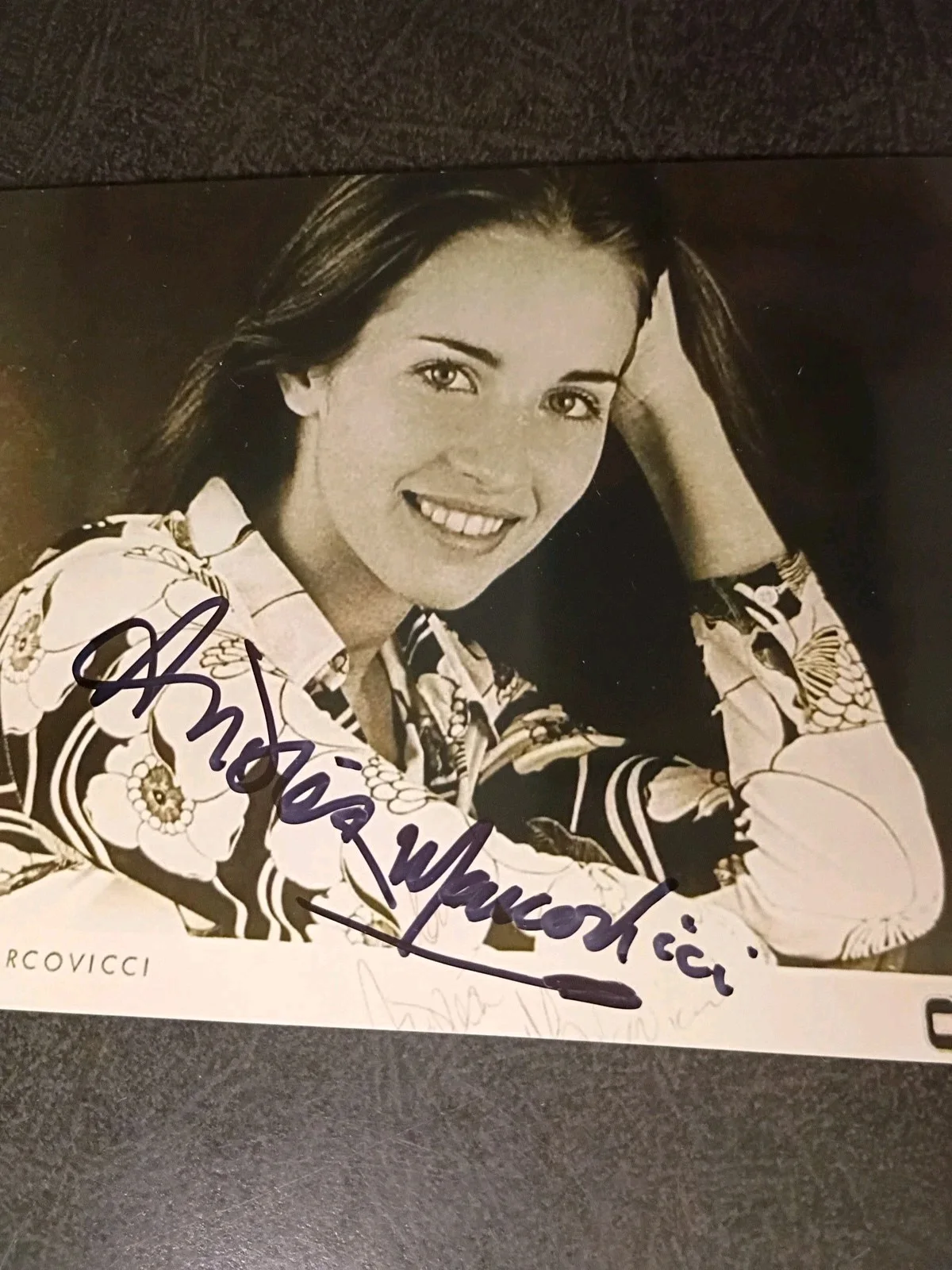 ANDREA MARCOVICCI — ANDREA MARCOVICCI 2 Hand Signed Autograph 4X6 Photo S = BEAUTIFUL ACTRESS, image 3