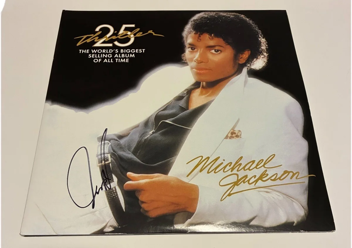 Jafaar Jackson Signed Autographed Michael Jackson Thriller 25th Anniv. PROOF, image 4