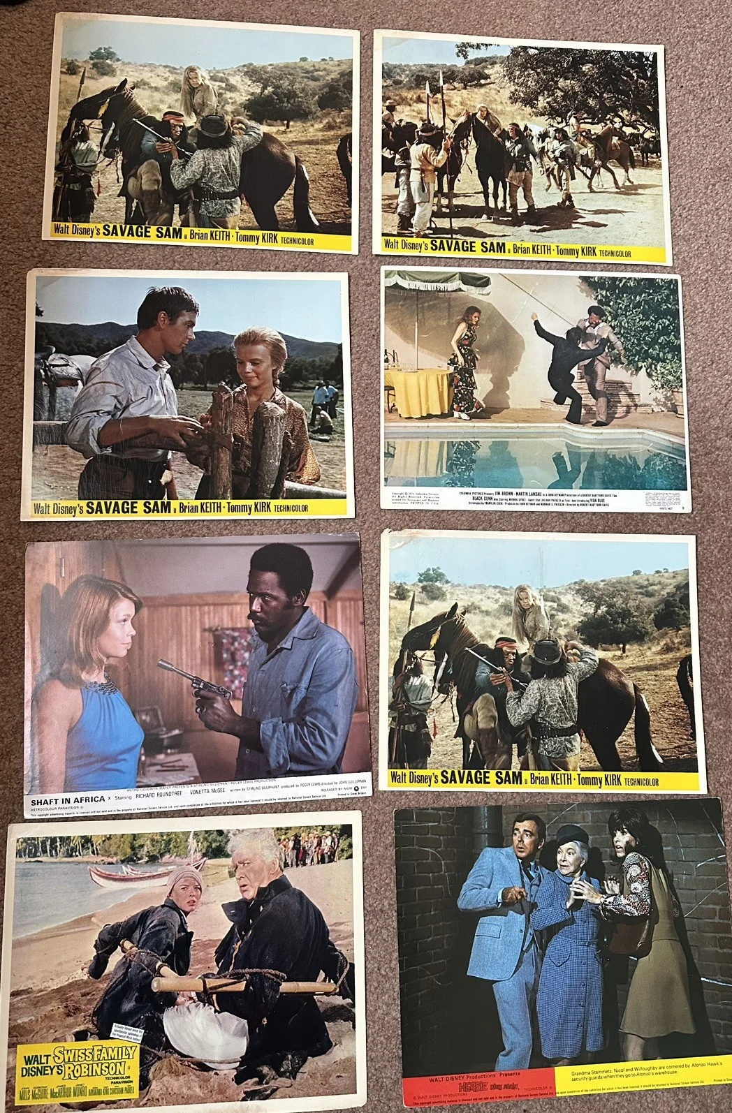 Bundle Of 40 Rare Original Lobby Cards .. Kurt Russell Betty Grable, image 2