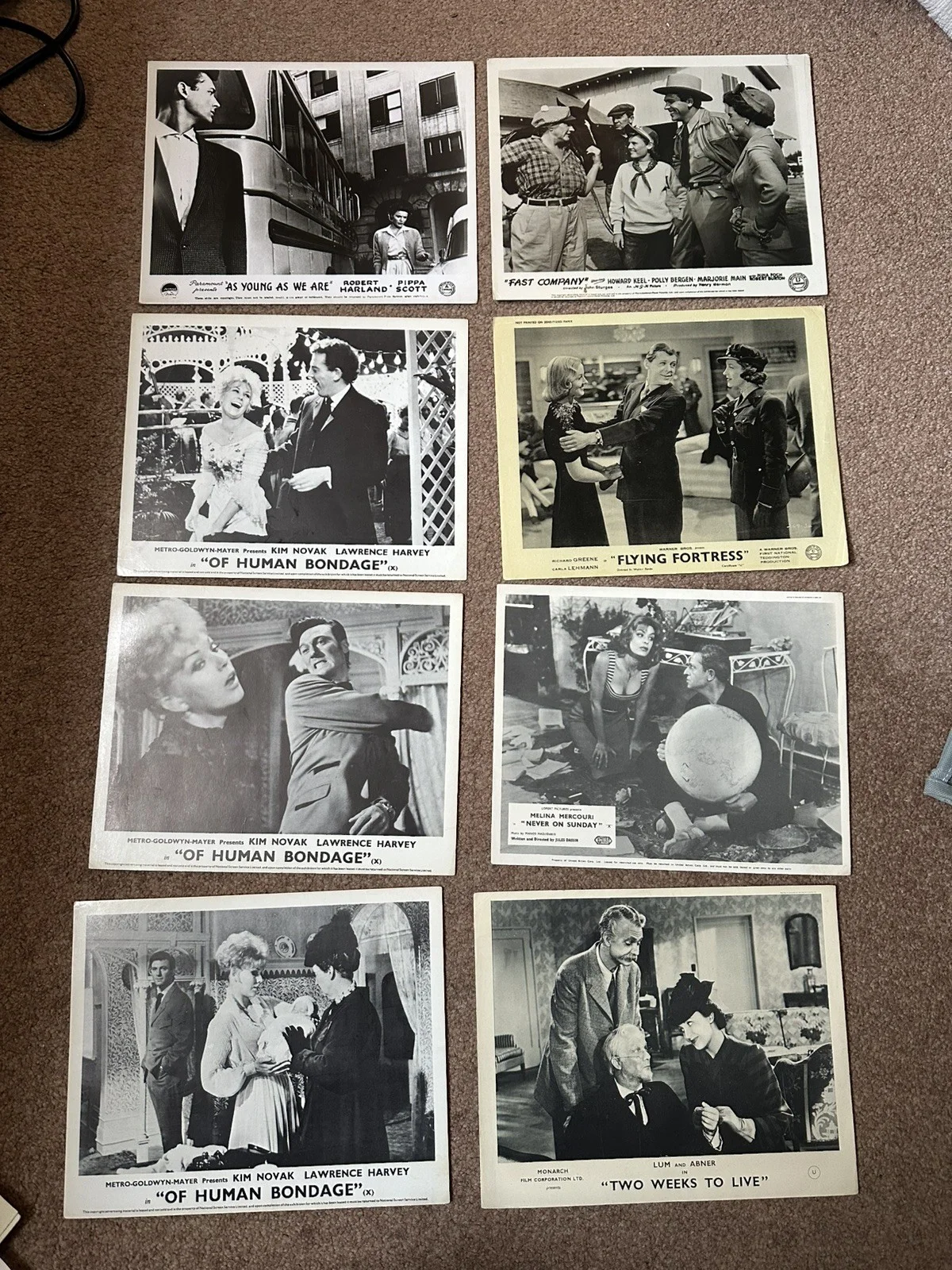 Bundle Of 40 Rare Original Lobby Cards .. Kurt Russell Betty Grable, image 3