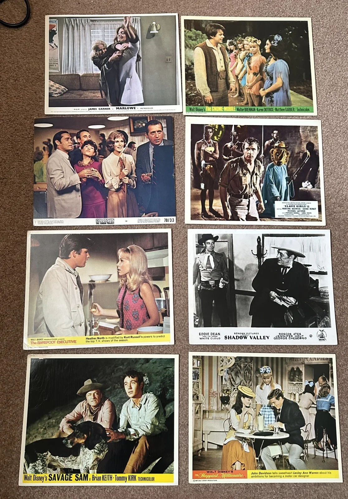 Bundle Of 40 Rare Original Lobby Cards .. Kurt Russell Betty Grable, image 4