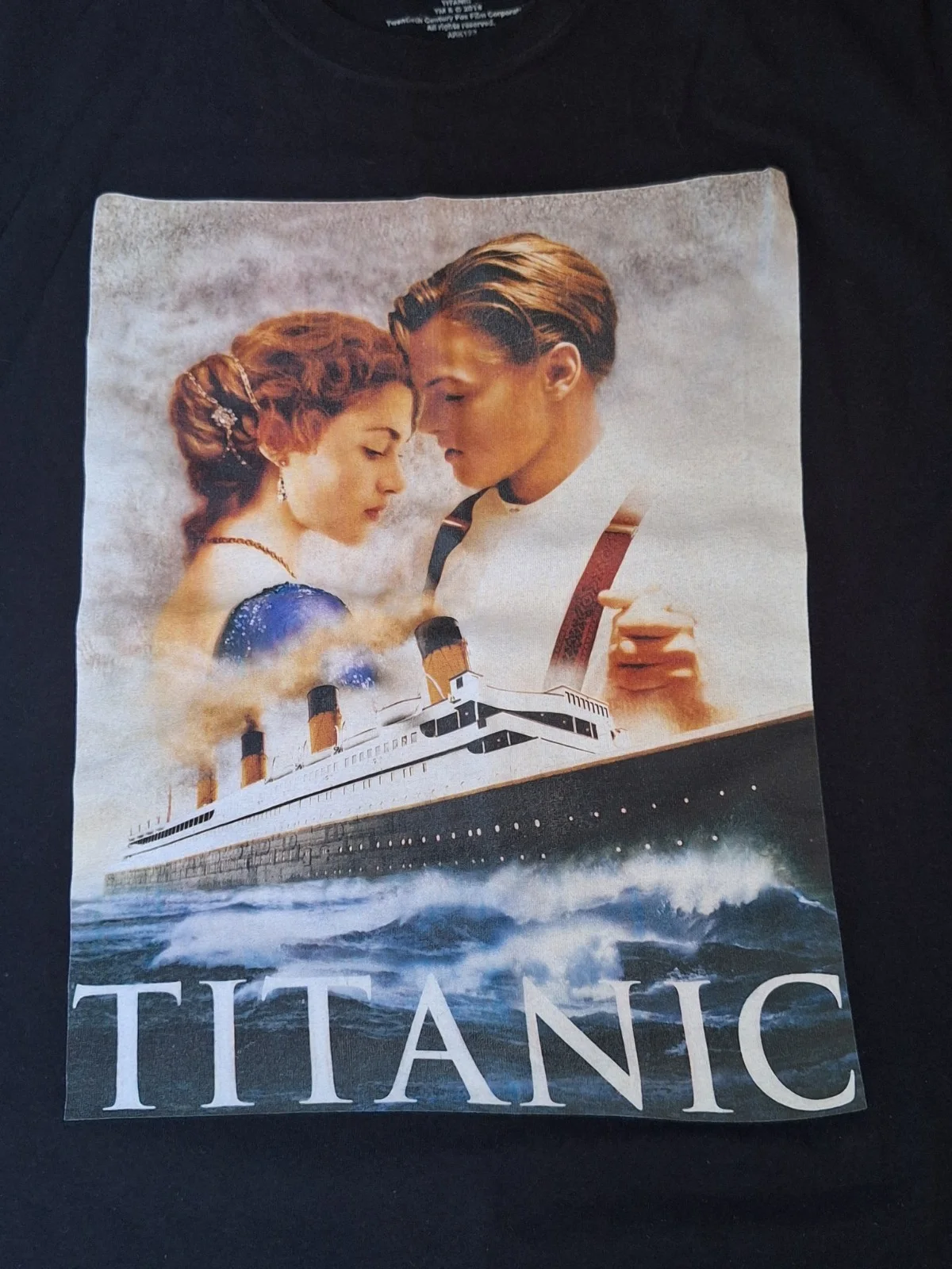 Titanic Jack & Rose DiCaprio Winslet Cotton Top One Size 2018 Rare Movie T Shirt, изображение 2