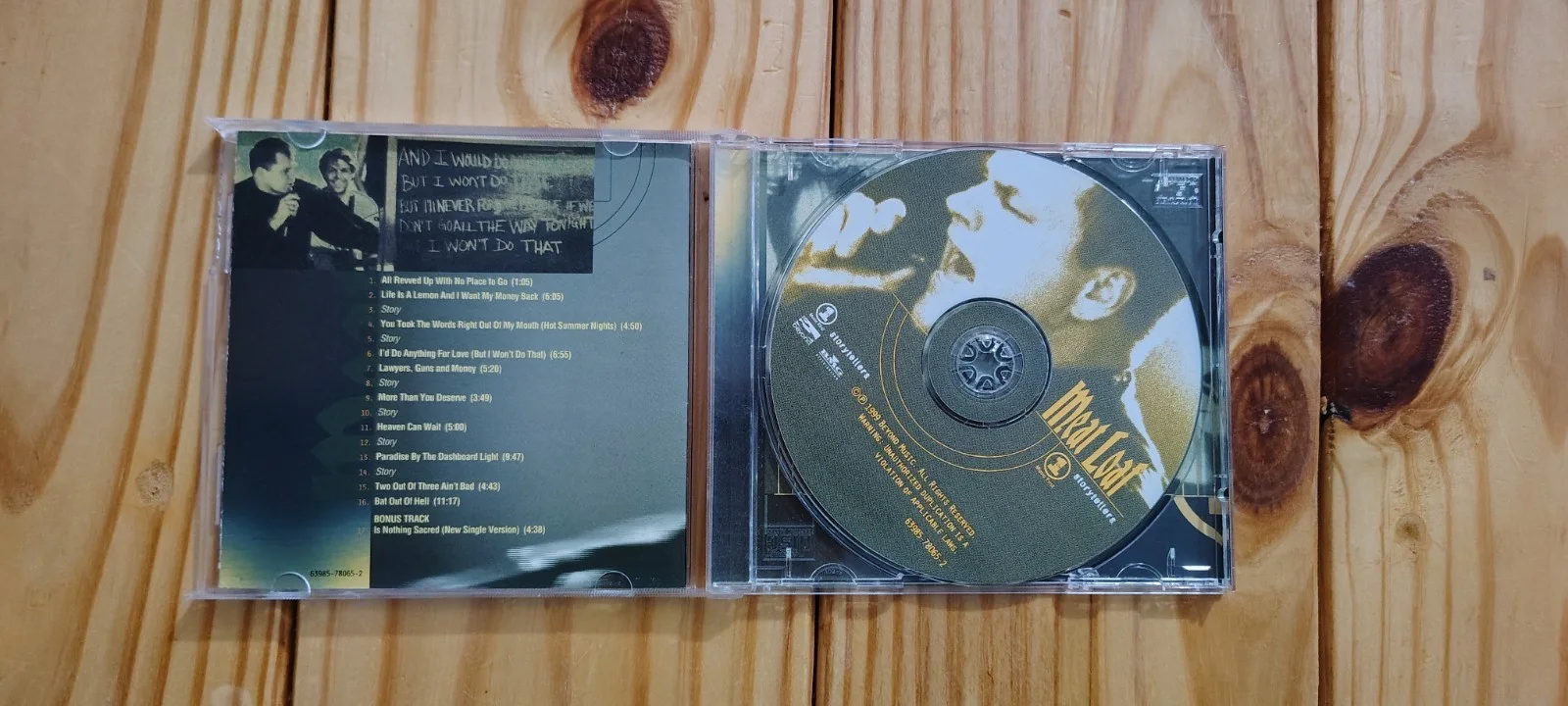 Meat Loaf Signed Storytellers CD and Booklet Original Autographed Music, изображение 3