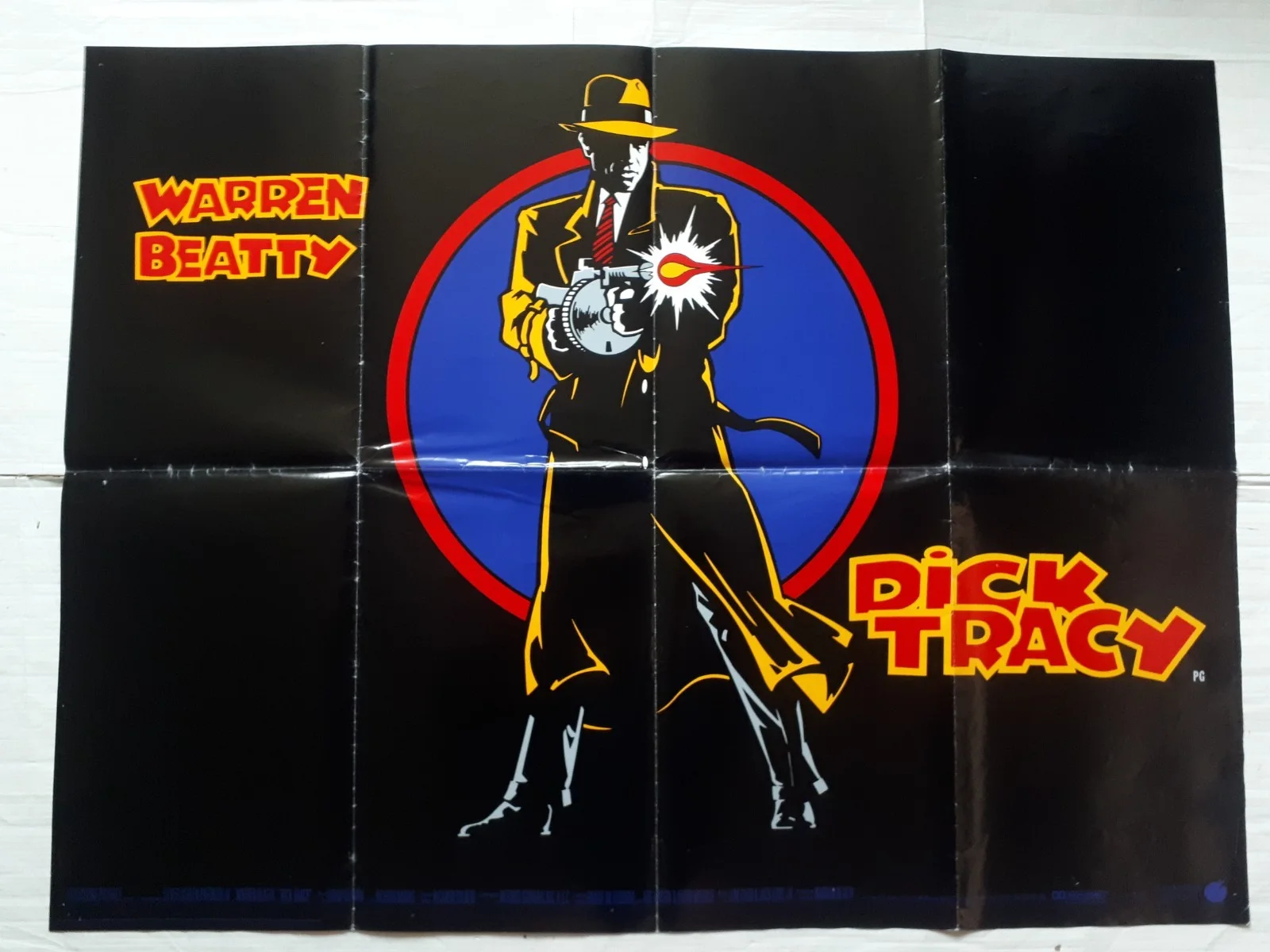 dick tracy 1990 ORIGINAL Poster UK Quad 30x40" 1990s madonna warren beaty, изображение 2