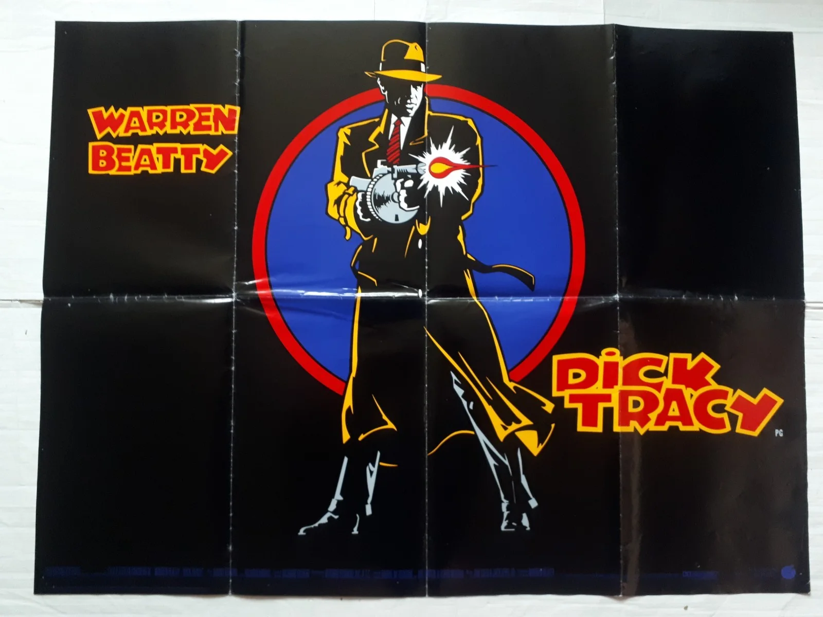 dick tracy 1990 ORIGINAL Poster UK Quad 30x40" 1990s madonna warren beaty, изображение 3