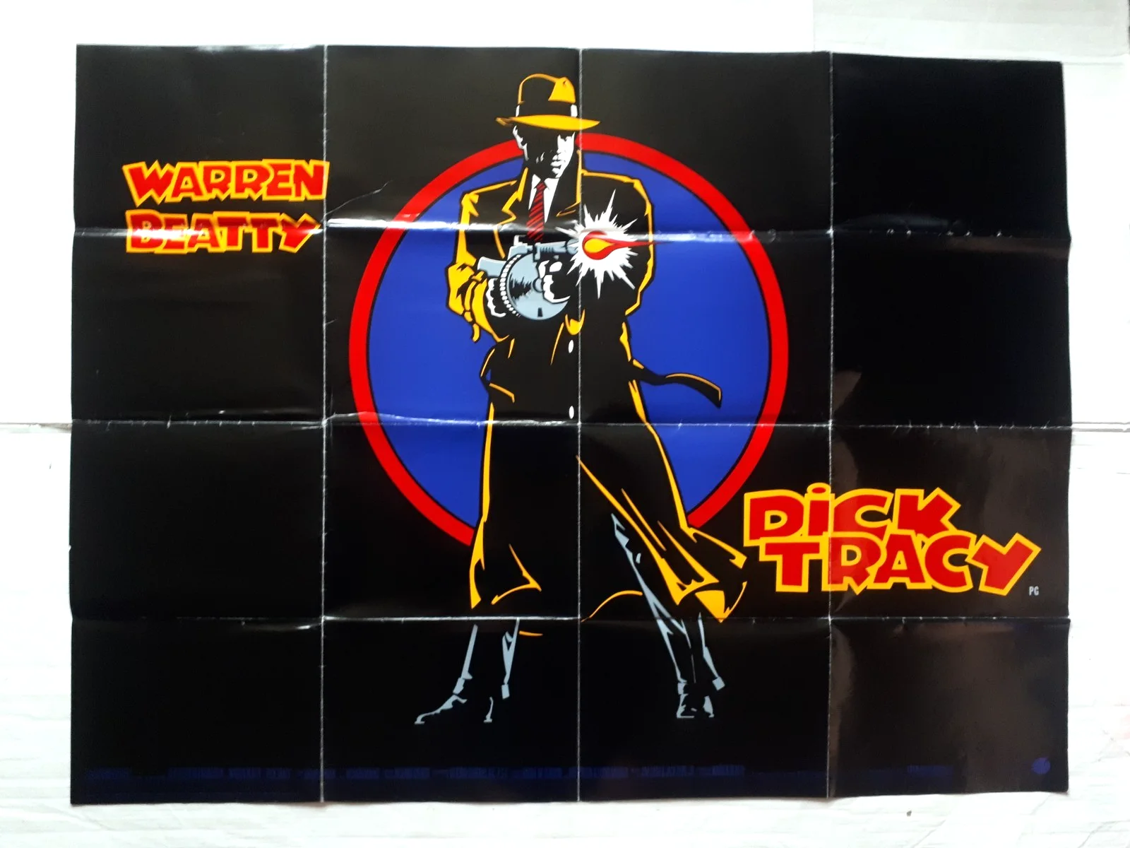 dick tracy 1990 ORIGINAL Poster UK Quad 30x40" 1990s madonna warren beaty, image 3