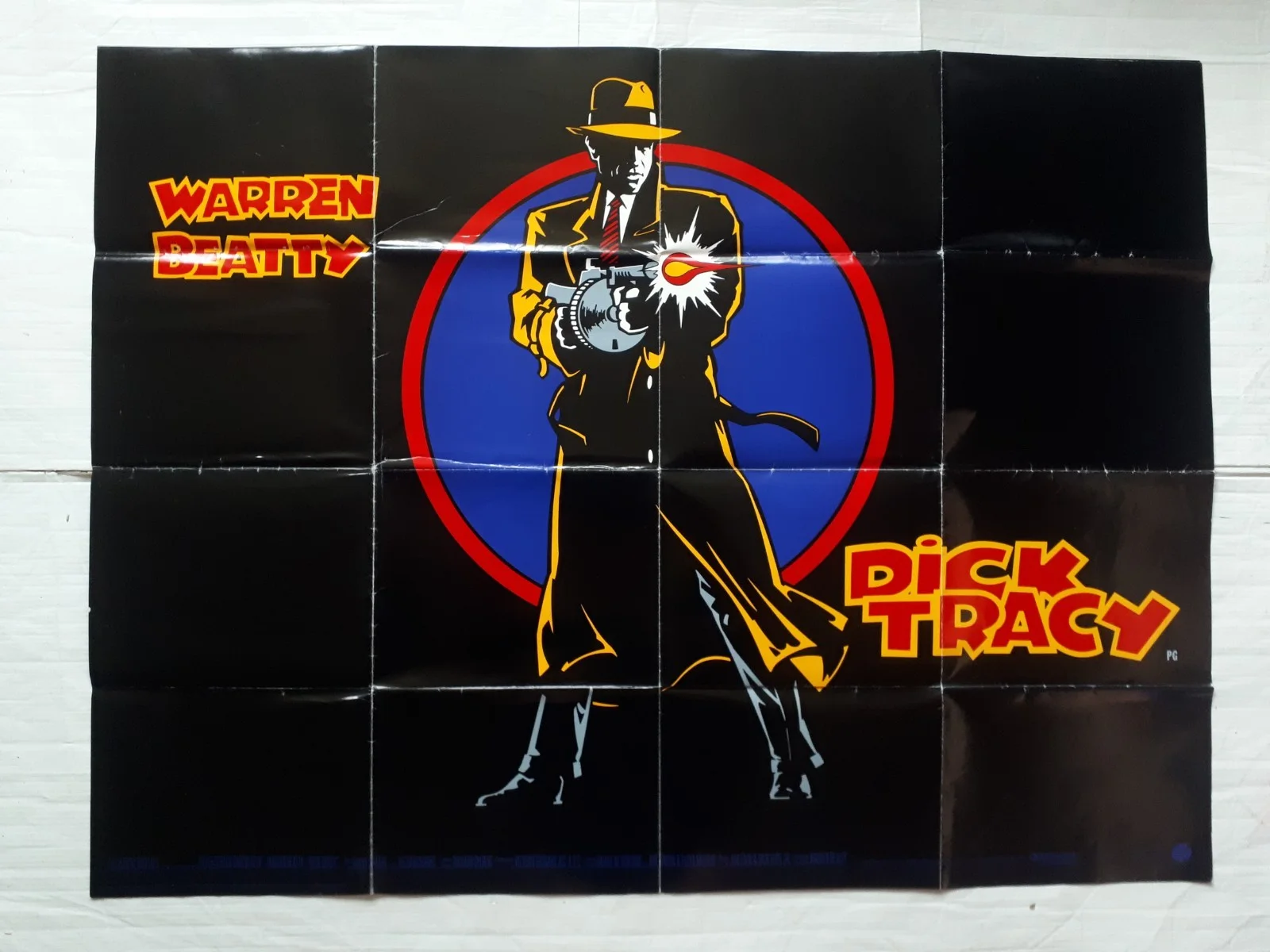 dick tracy 1990 ORIGINAL Poster UK Quad 30x40" 1990s madonna warren beaty, image 4