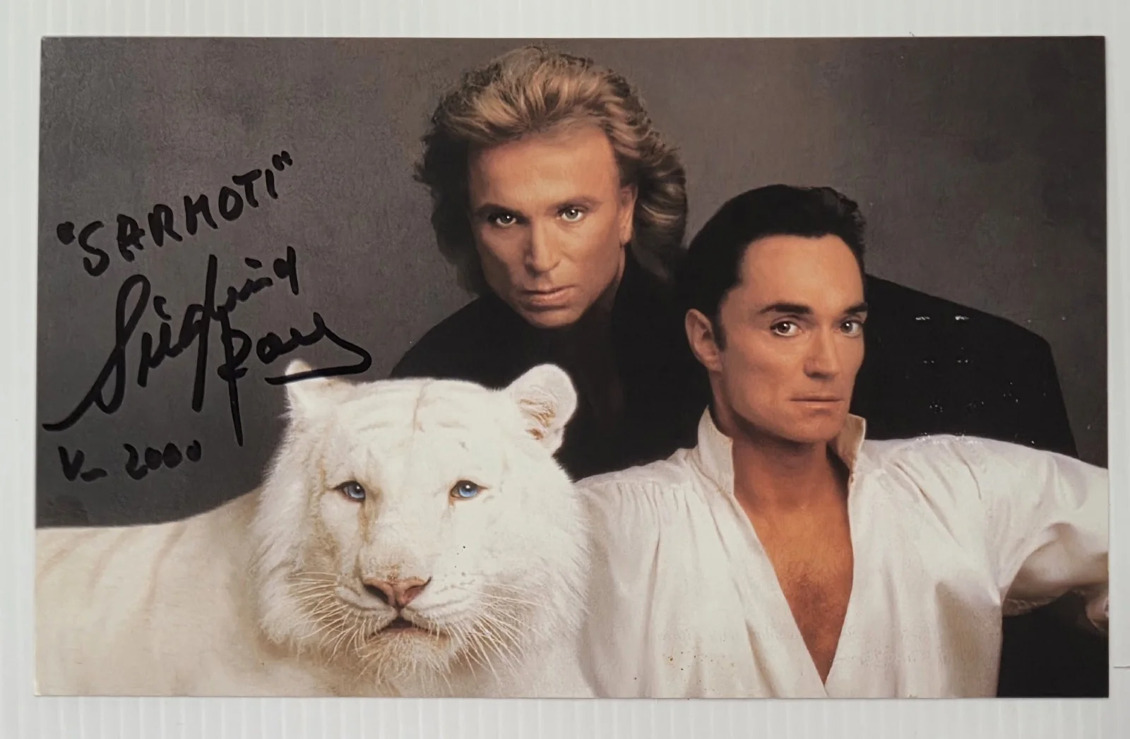 SIEGFRIED & ROY AUTOGRAPHED SIGNED 5X8 PHOTO LAS VEGAS MAGICIANS ENTERTAINERS, изображение 4