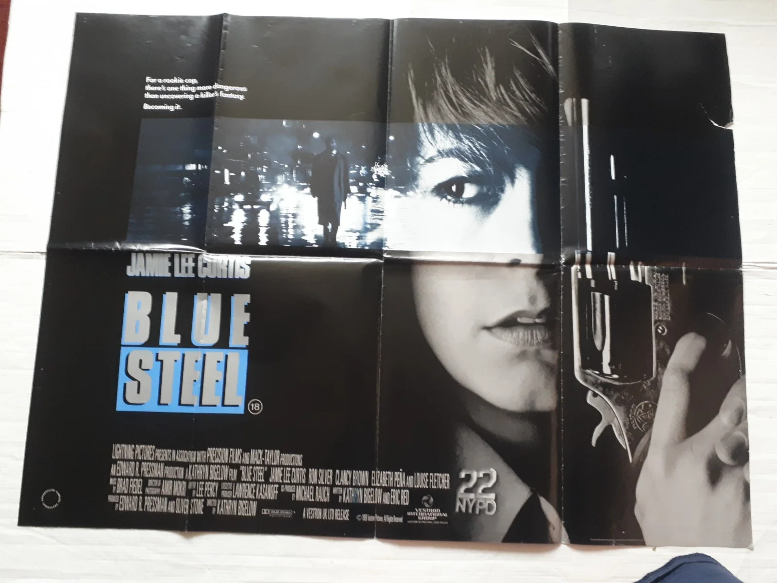 blue steel 1990 ORIGINAL Poster UK Quad 30x40" 1990s jamie lee curtis, изображение 5