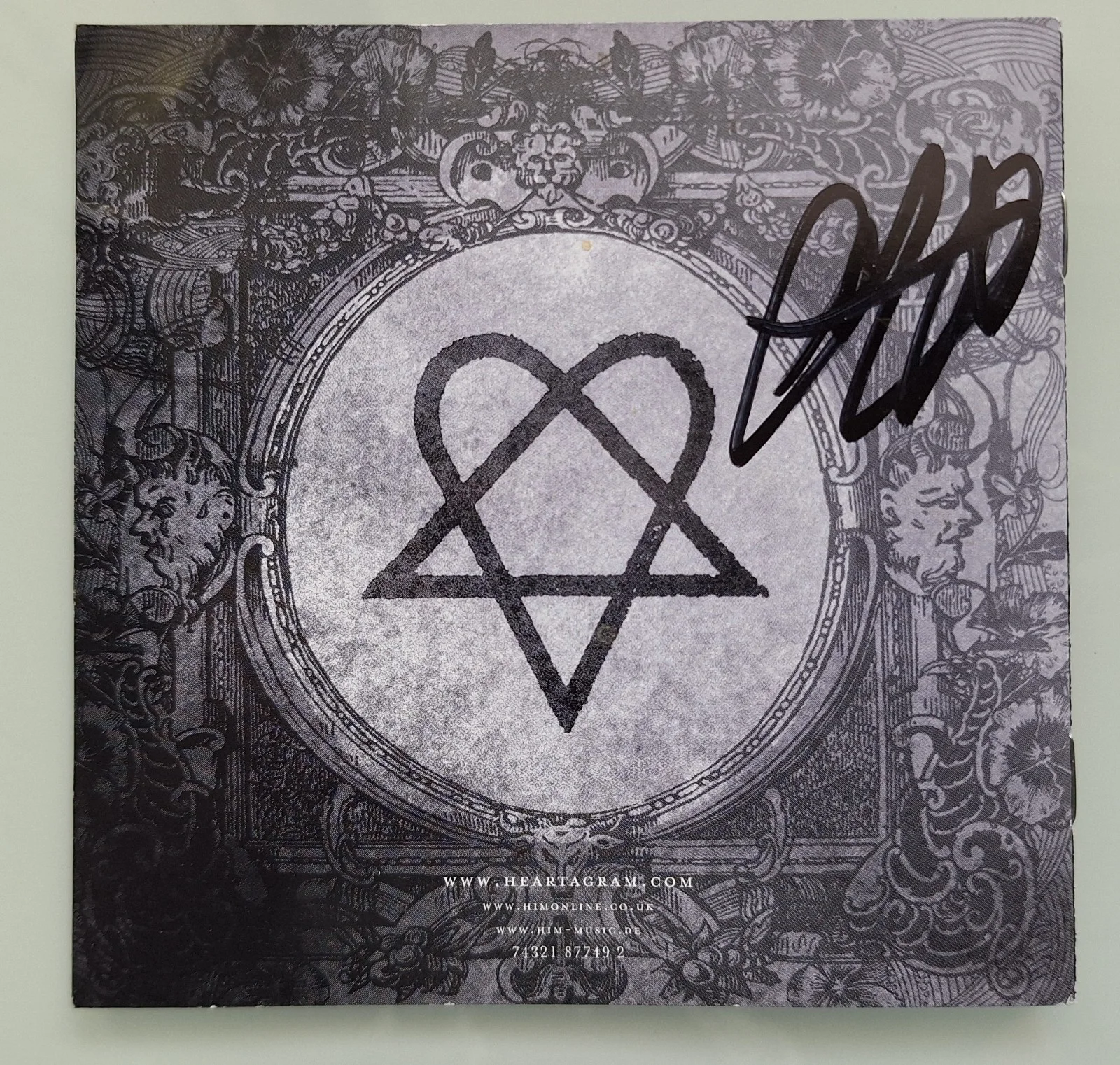 HIM Original Hand Signed CD, Autographed, VIlle Valo, image 2