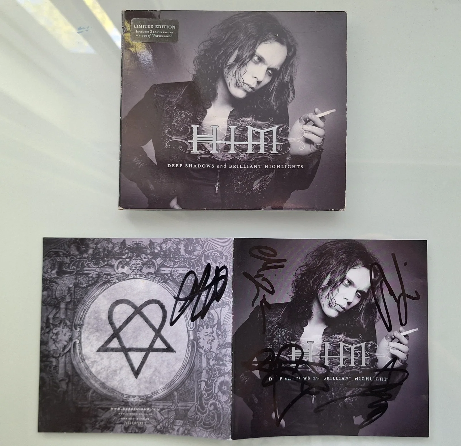 HIM Original Hand Signed CD, Autographed, VIlle Valo, image 3