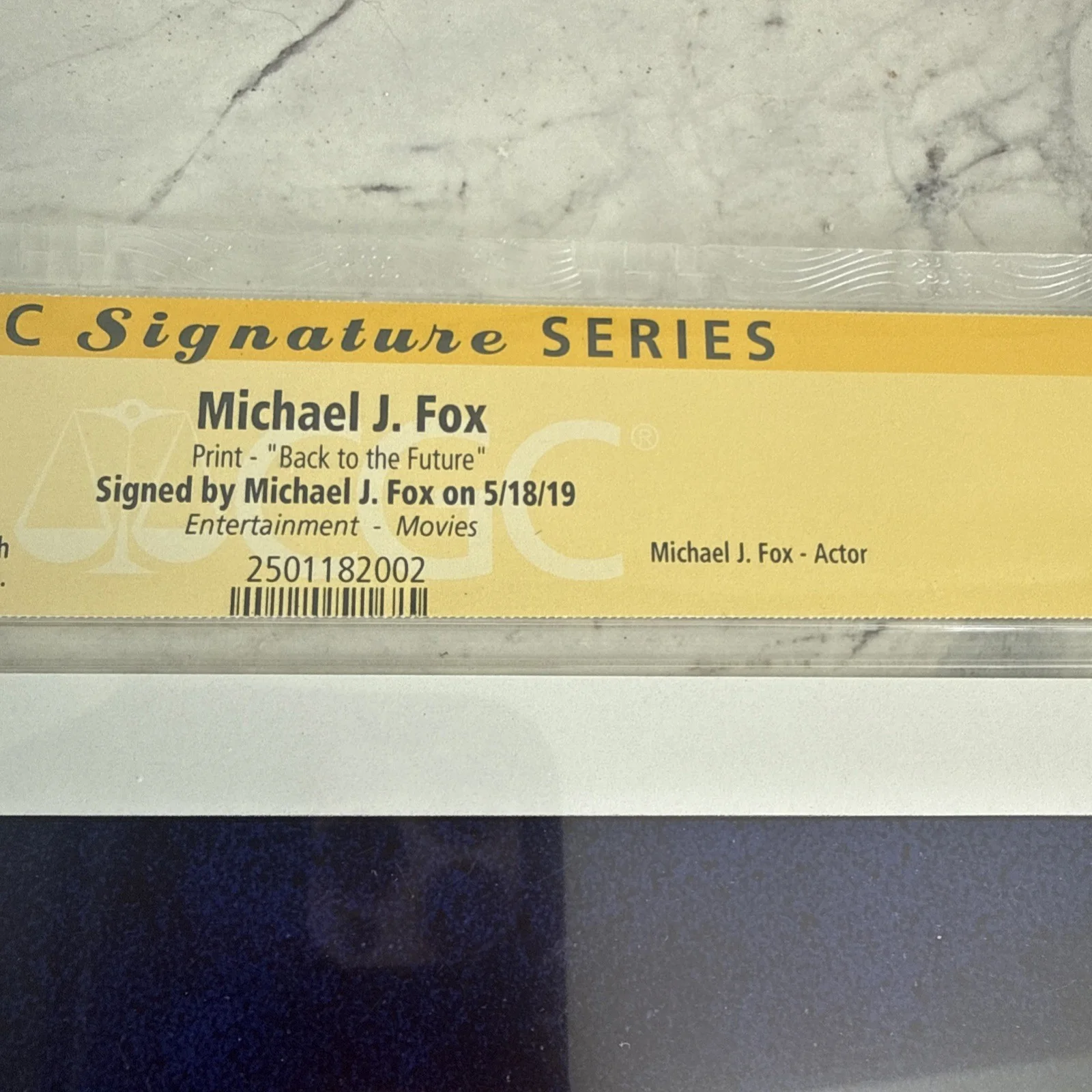 Back to the Future Poster Signed by Michael J Fox CGC signature series RARE, image 5