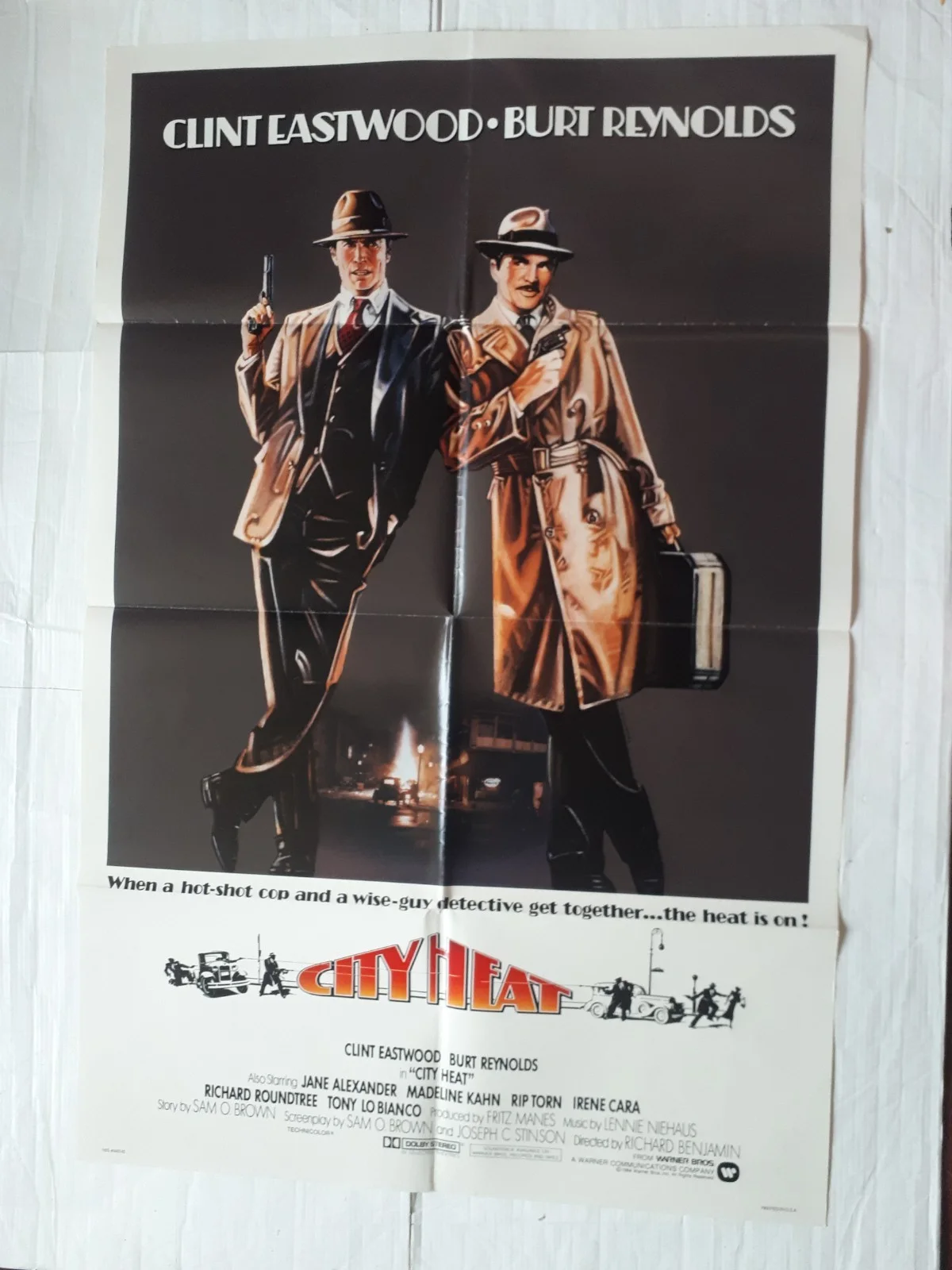City Heat 1974 original poster US onesheet 27x41" burt reynolds clint eastwood, изображение 2
