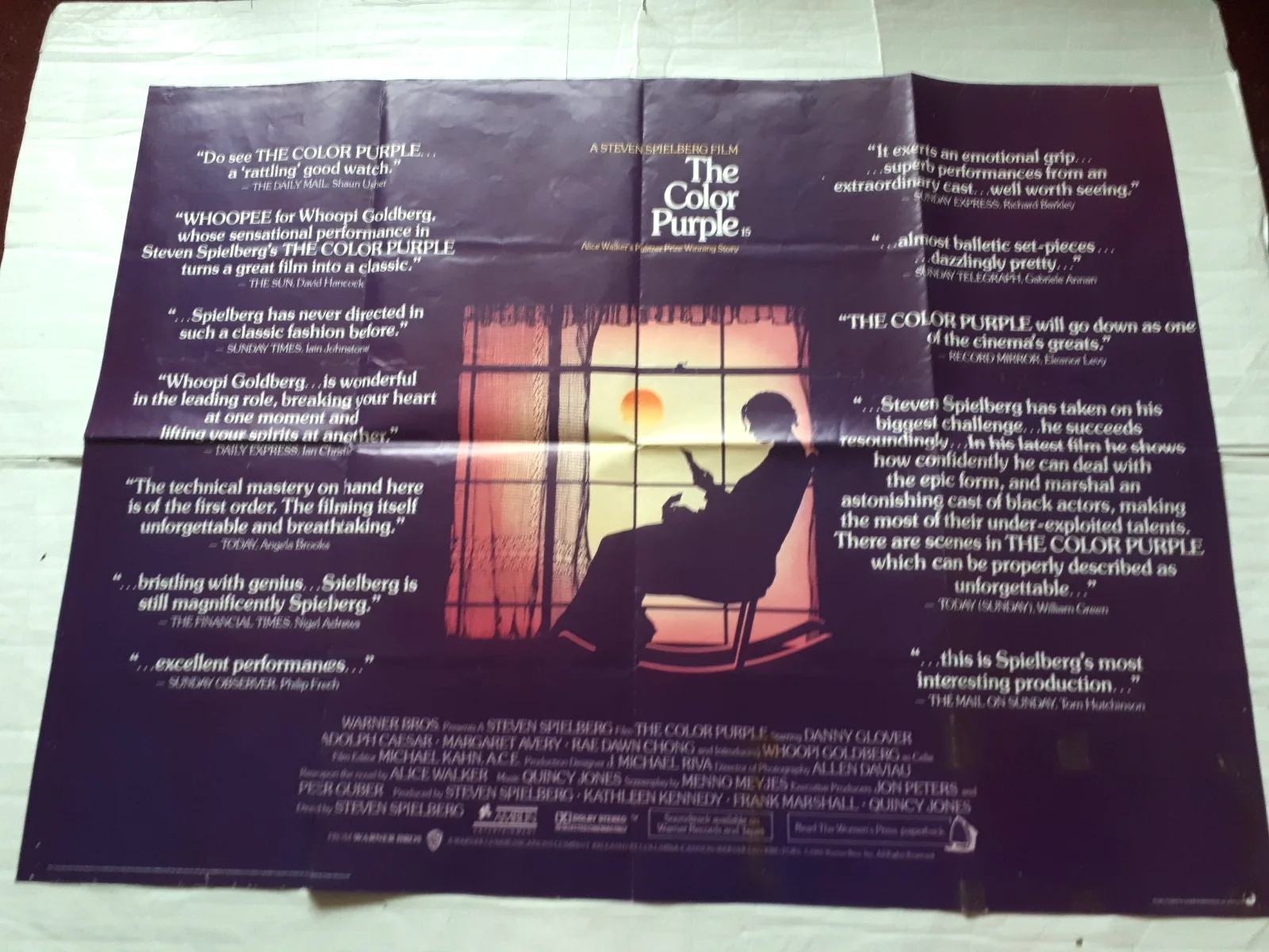 the colour purple 1985 ORIGINAL Poster UK Quad 30x40" 1980s steven spielberg, изображение 3