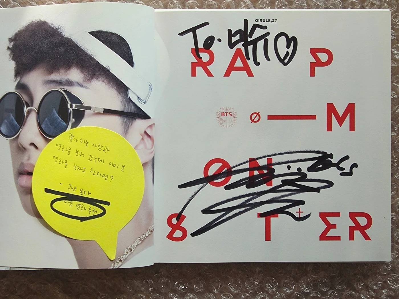BTS BANGTAN BOYS Fan Sign Event Album ORUL82 Autographed Hand Signed, изображение 2