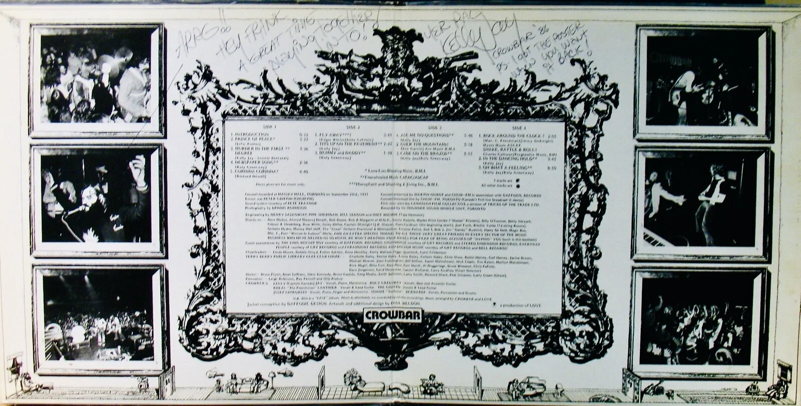 CROWBAR~Band Signed Signed LARGER THAN LIFE Double Album~DAFFODIL #SBBX 16007, изображение 2