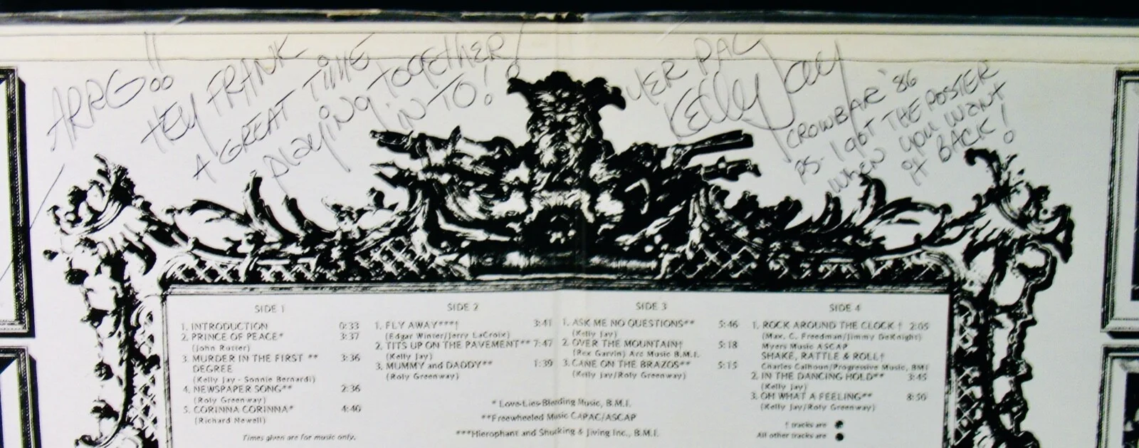 CROWBAR~Band Signed Signed LARGER THAN LIFE Double Album~DAFFODIL #SBBX 16007, изображение 3