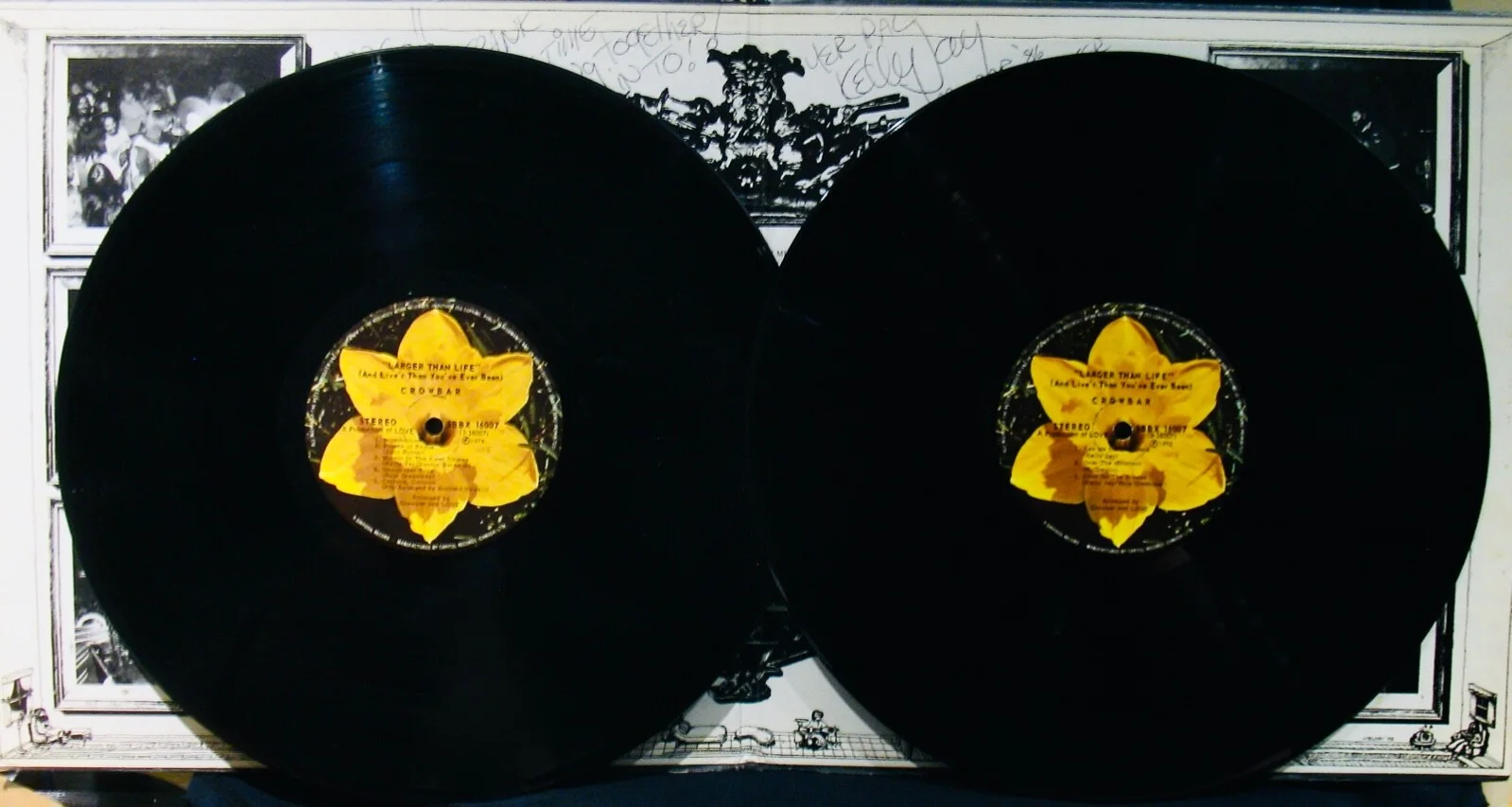 CROWBAR~Band Signed Signed LARGER THAN LIFE Double Album~DAFFODIL #SBBX 16007, изображение 4