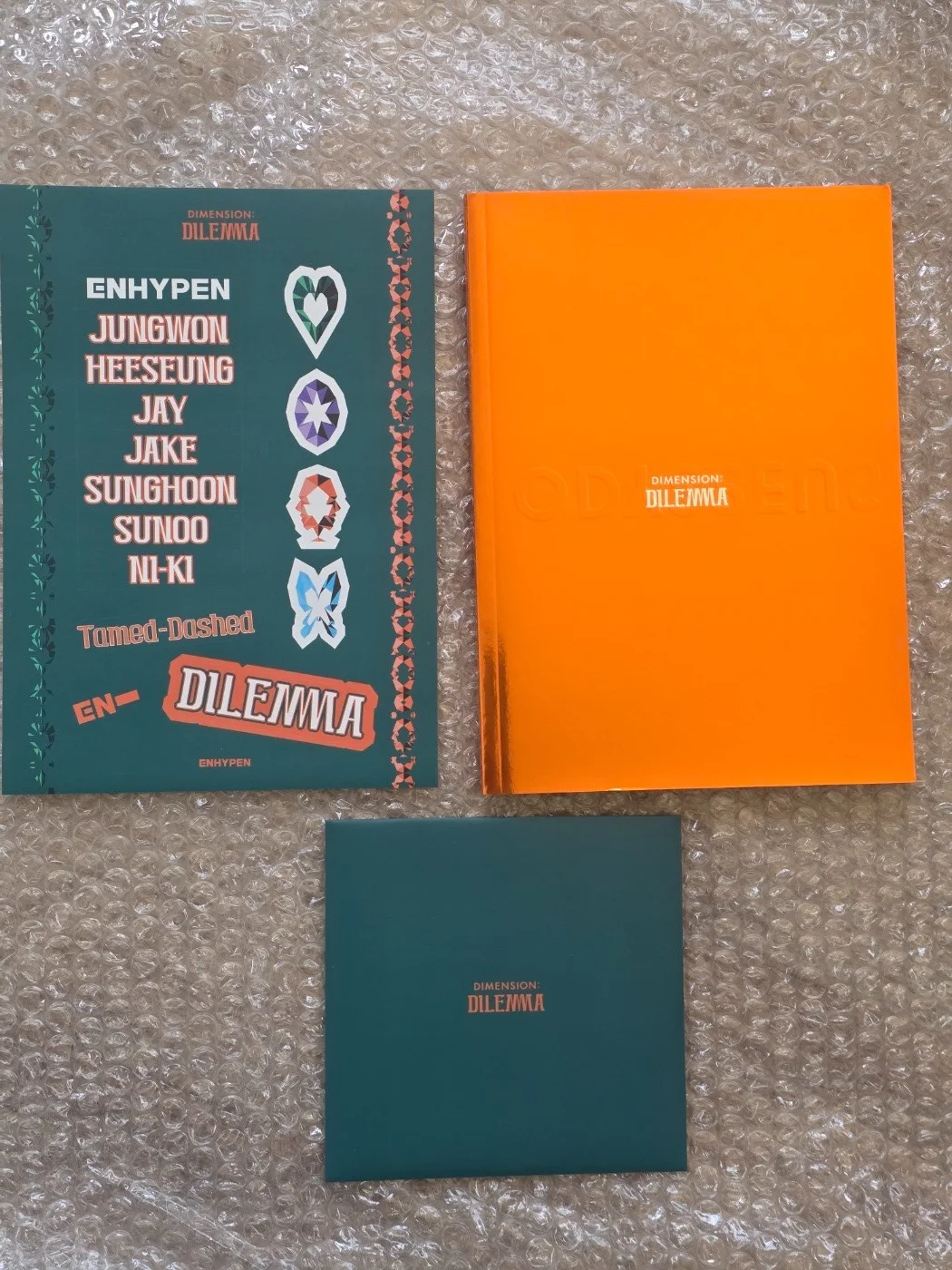 Enhypen En hypen Promo Sticker Dimension Dilemma Album Autographed Hand Signed, изображение 4