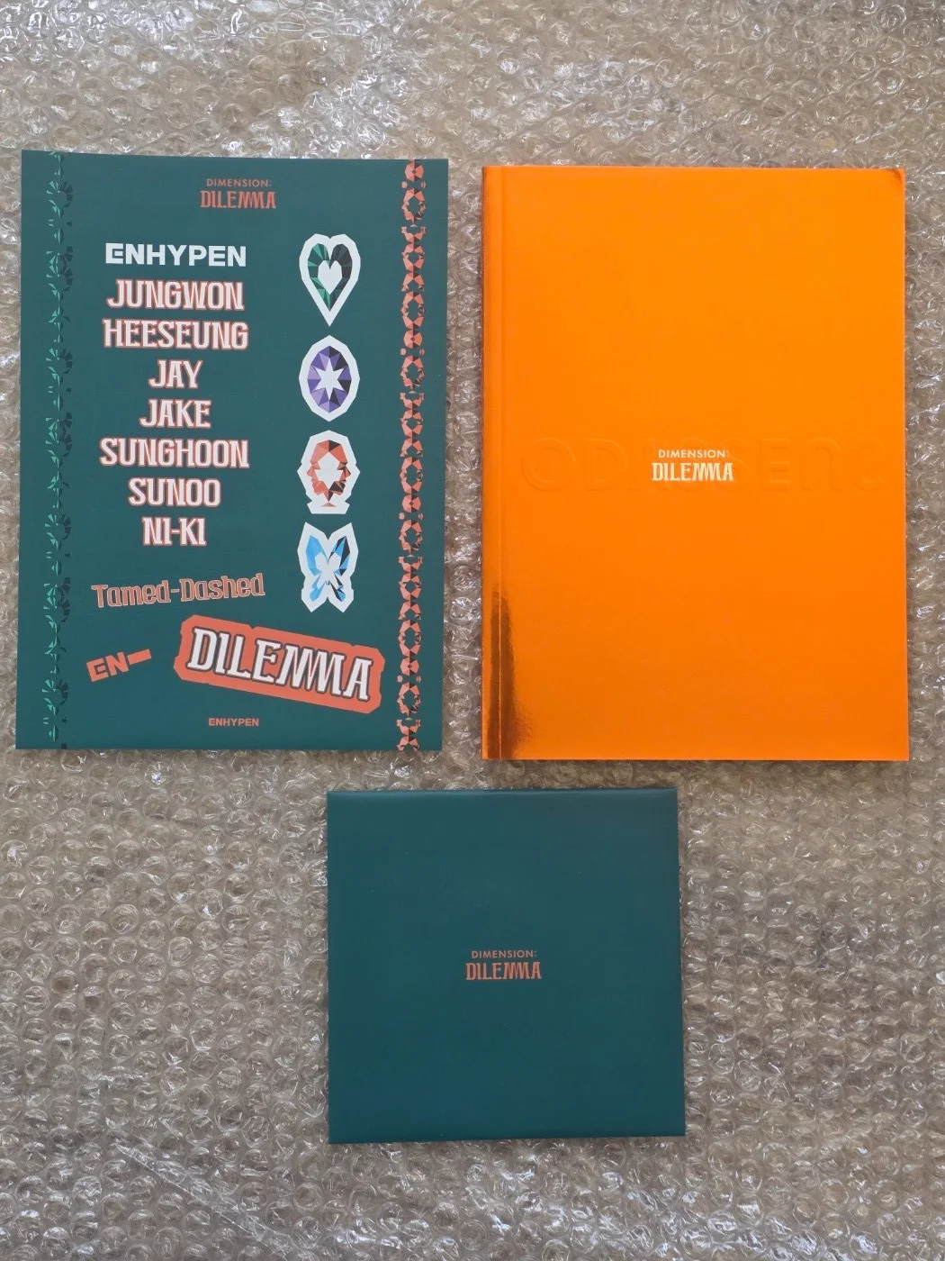 Enhypen En hypen Promo Sticker Dimension Dilemma Album Autographed Hand Signed, изображение 4
