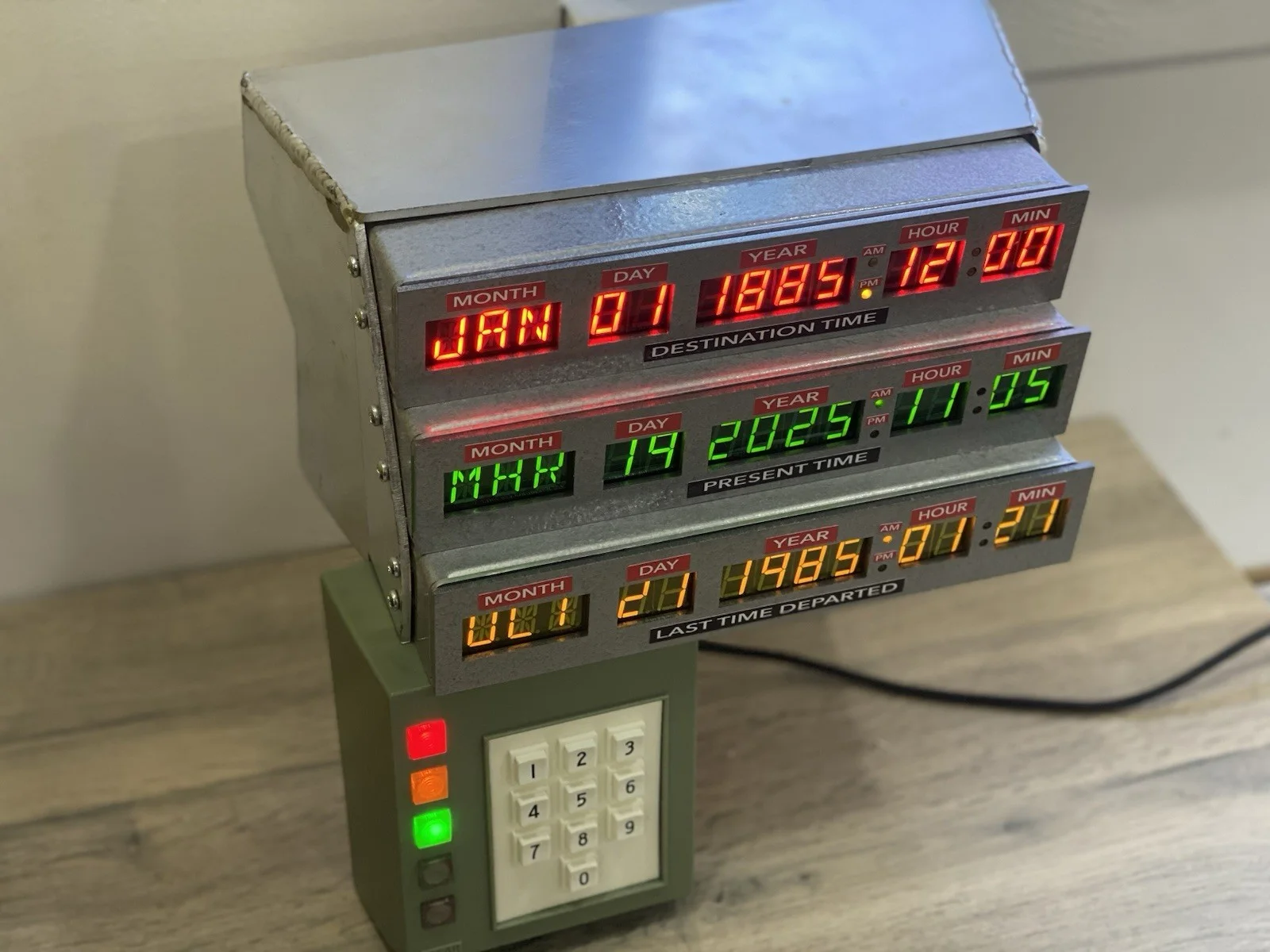 Back To The Future BTTF Delorean Time Machine Time Circuits Replica Prop, image 4