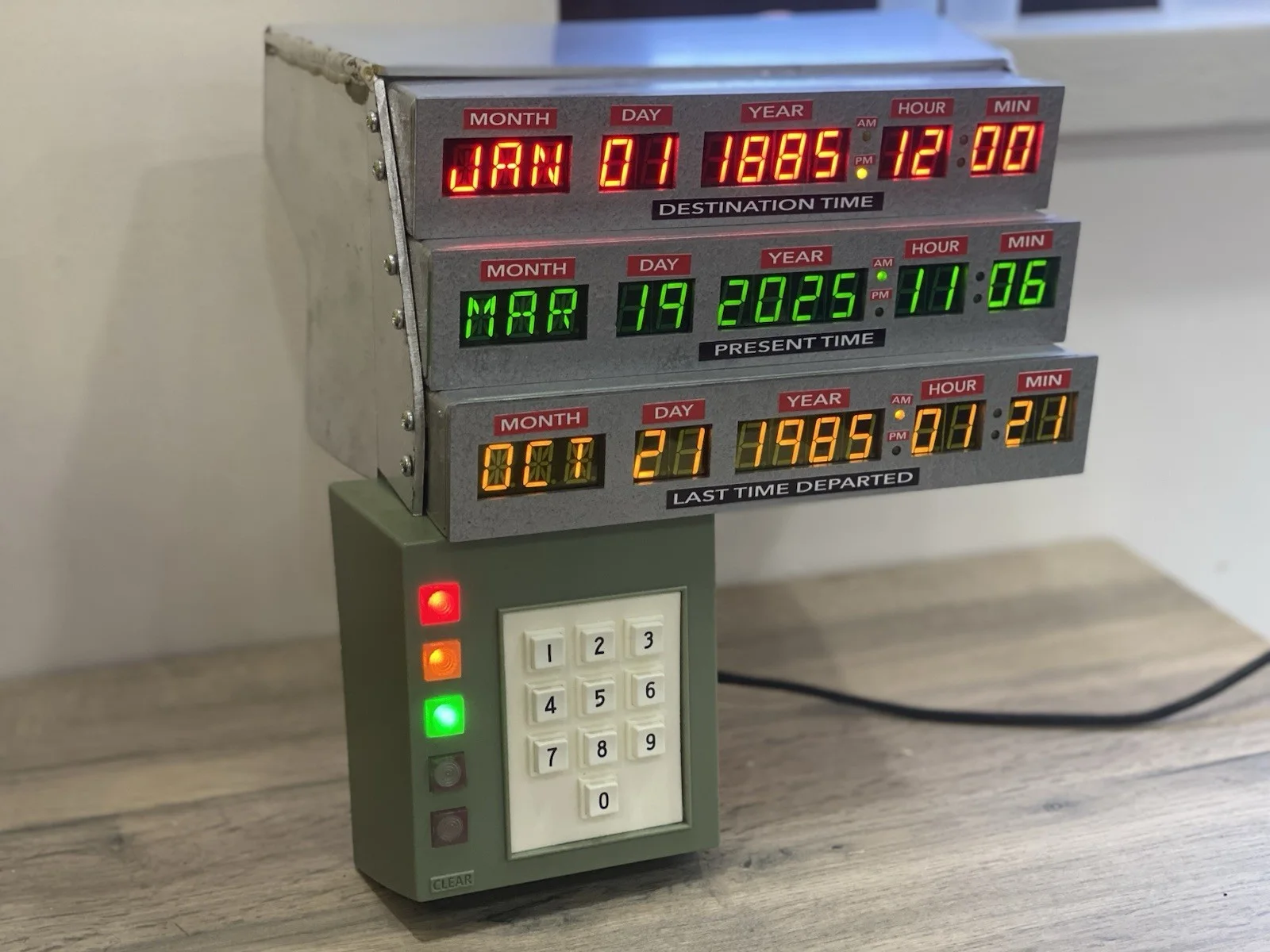 Back To The Future BTTF Delorean Time Machine Time Circuits Replica Prop, image 5