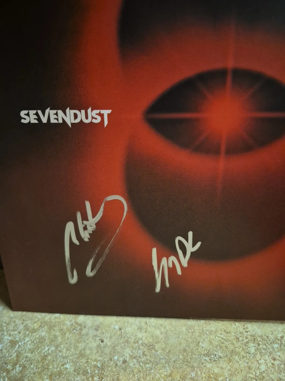 SevenDust Rock Band Musicians Signed One VINYL Record New, image 2