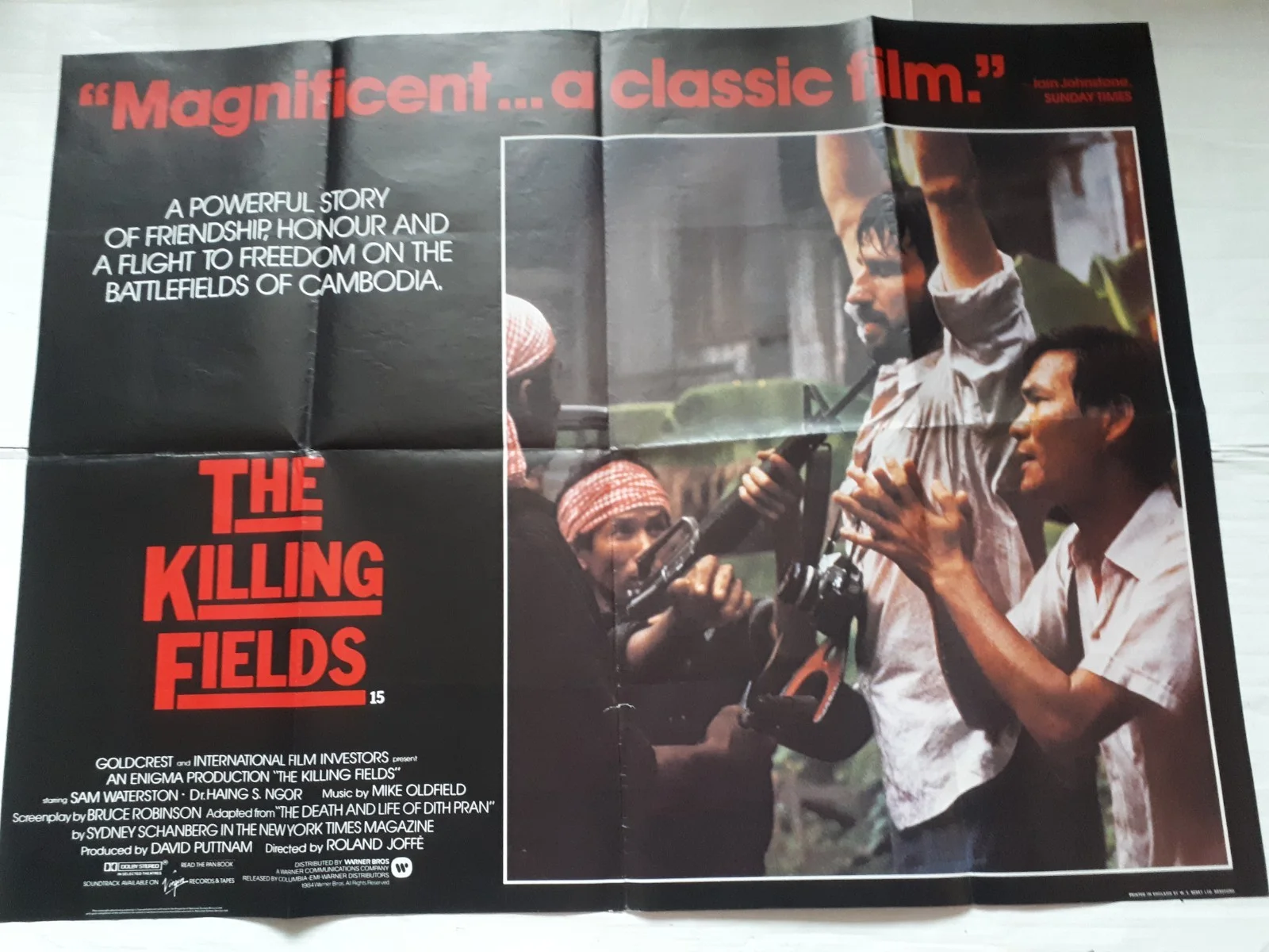 the killing fields 1984 ORIGINAL Poster UK Quad 30x40" 1980s war, изображение 2