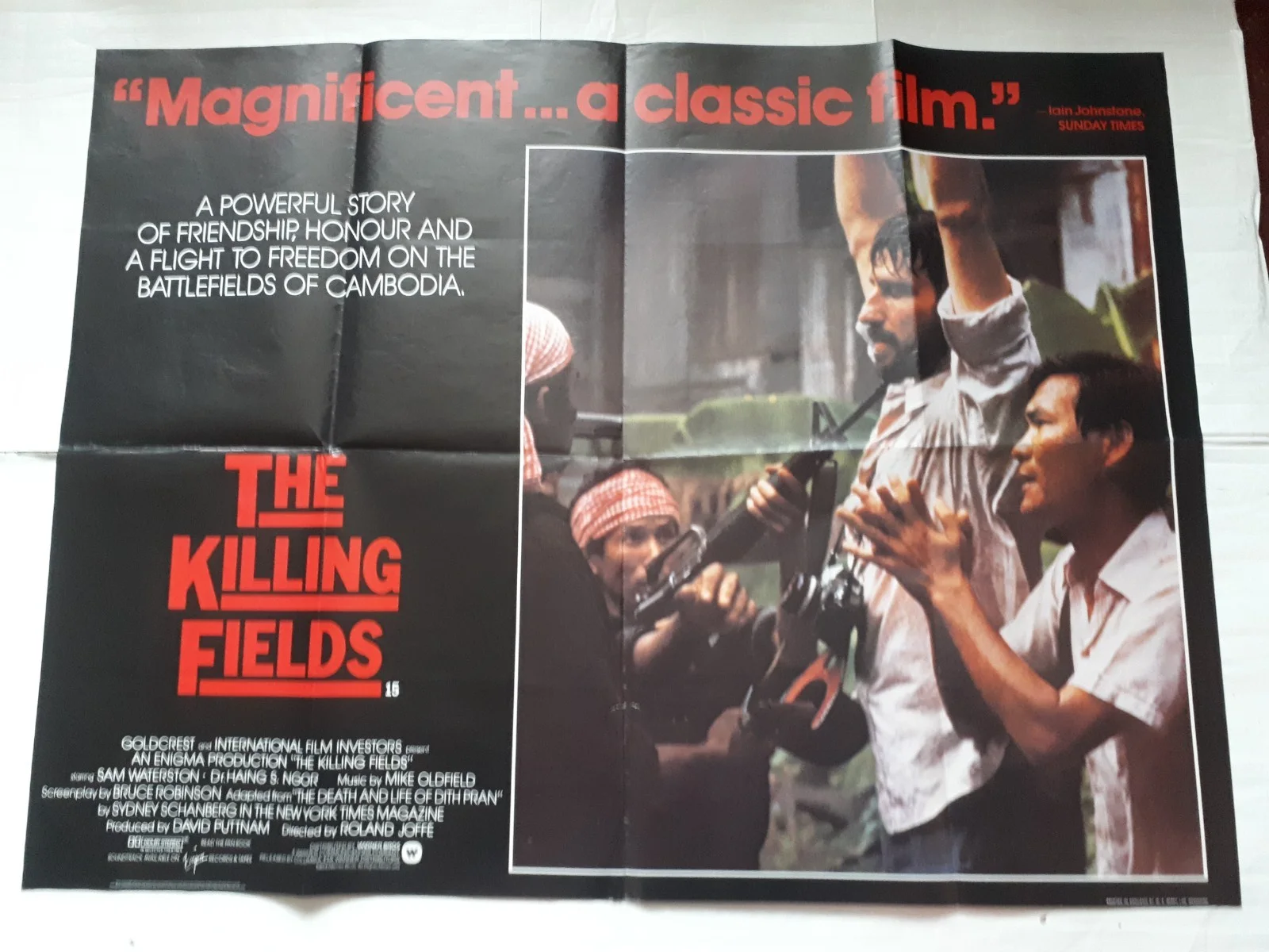 the killing fields 1984 ORIGINAL Poster UK Quad 30x40" 1980s war, изображение 3