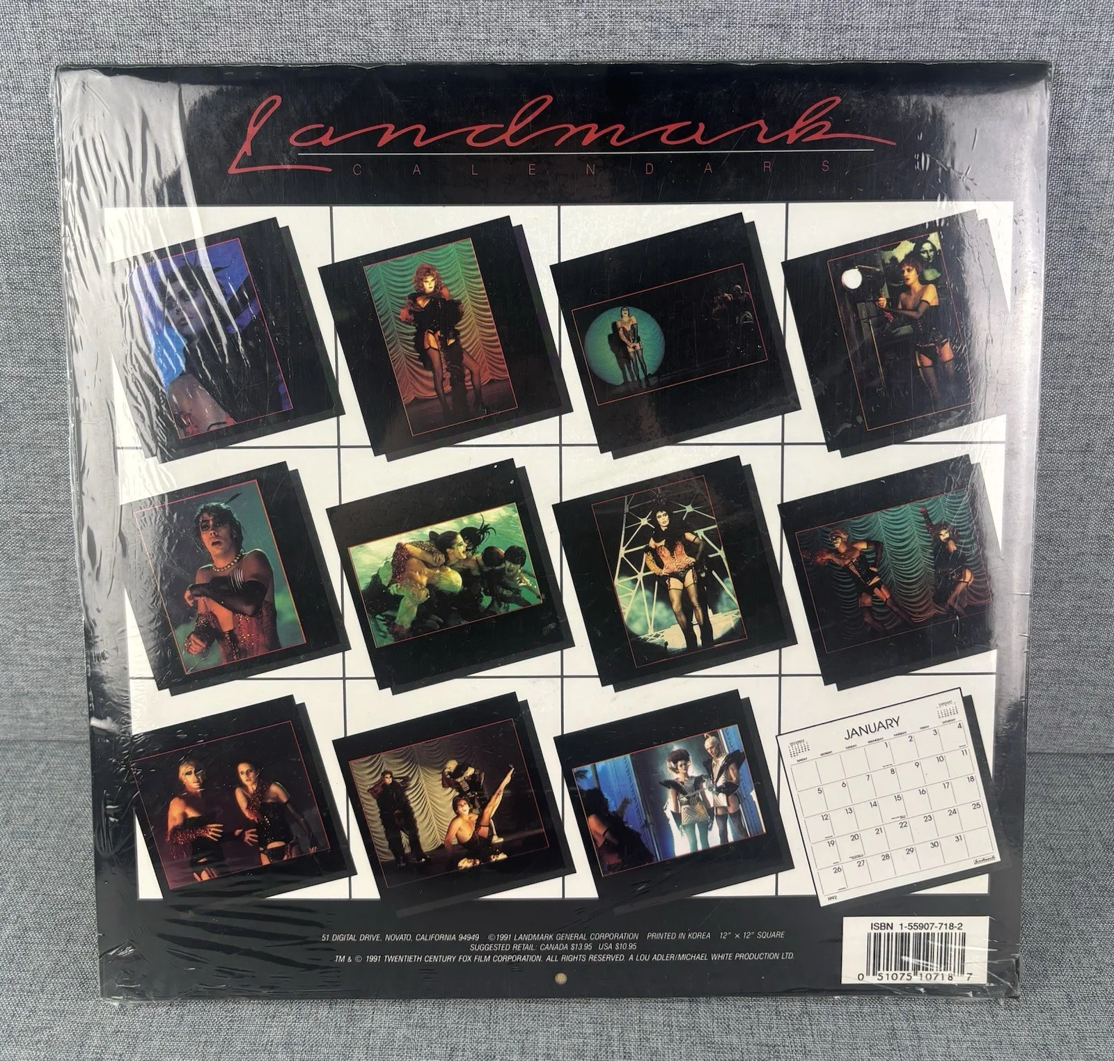 Vintage 1992 The Rocky Horror Picture Show Year Of Floor Show Sealed calendar, изображение 2