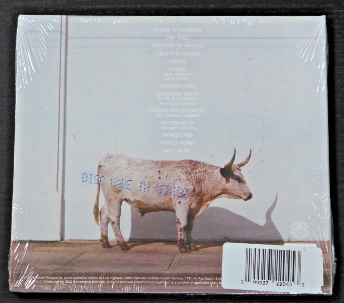 KACEY MUSGRAVES AUTOGRAPHED MIDDLE OF NOWHERE SIGNED ART CARD IN NEW SEALED CD, image 2