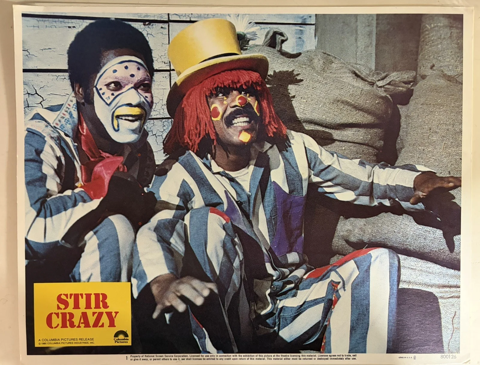 ORIGINAL LOBBY CARD SET - STIR CRAZY - 1980 - Gene Wilder, Richard Pryor -Free📦, изображение 3