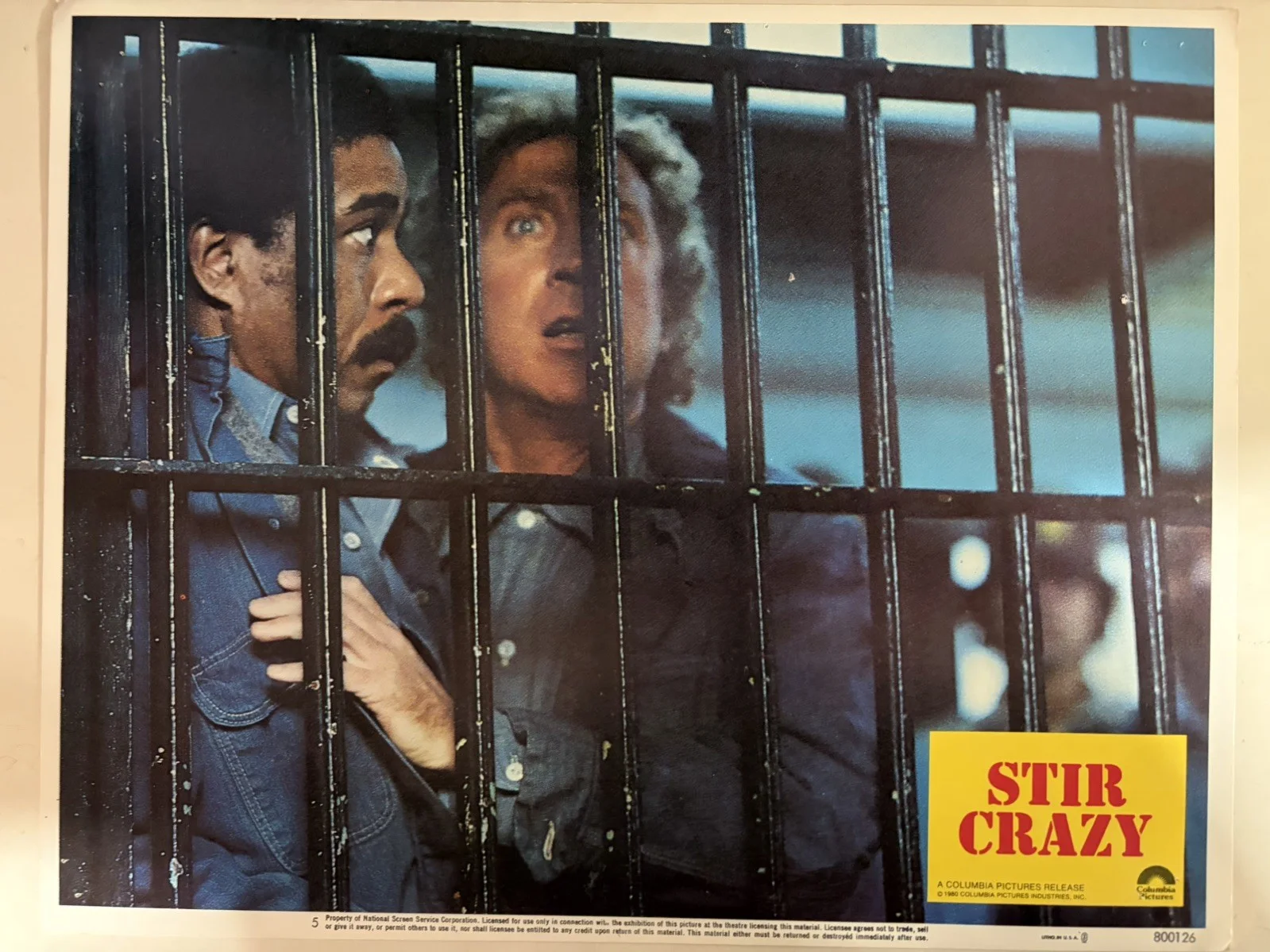 ORIGINAL LOBBY CARD SET - STIR CRAZY - 1980 - Gene Wilder, Richard Pryor -Free📦, изображение 4