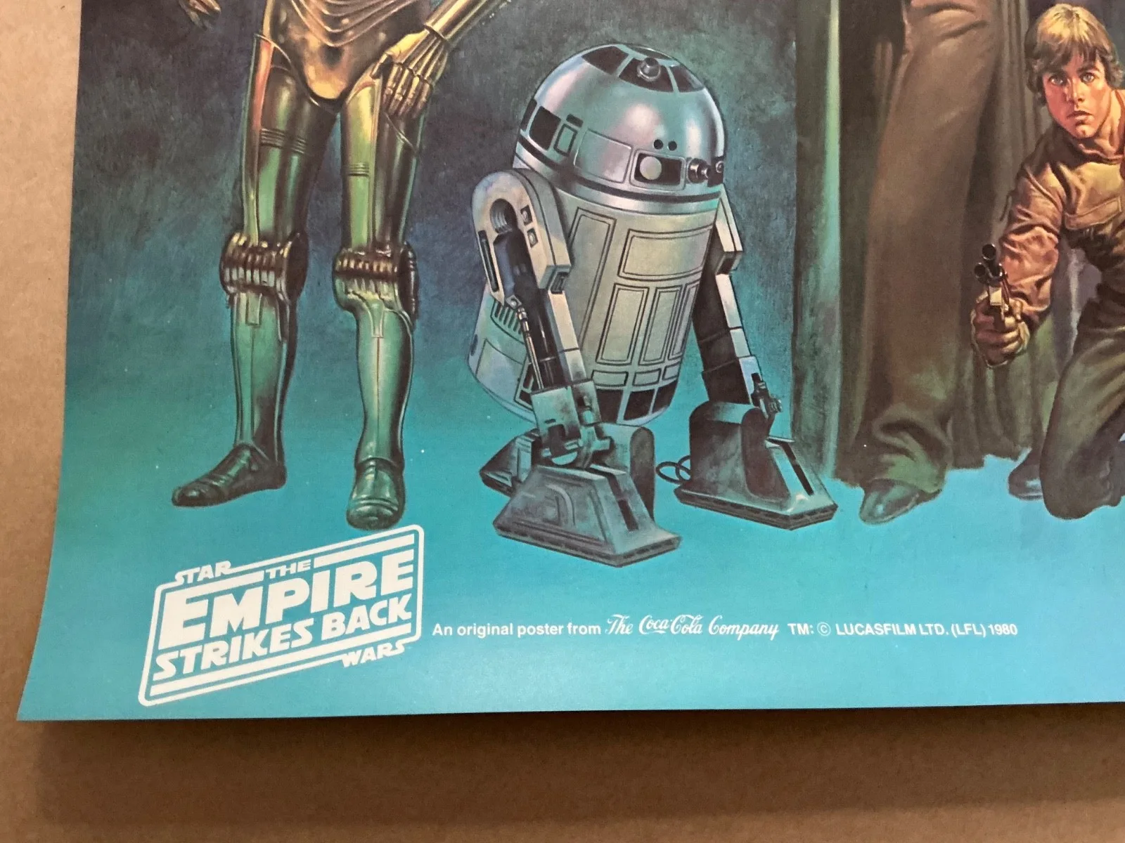 Star Wars Empire Strikes Back 1980 Original Rare Coca Cola Poster ., изображение 3