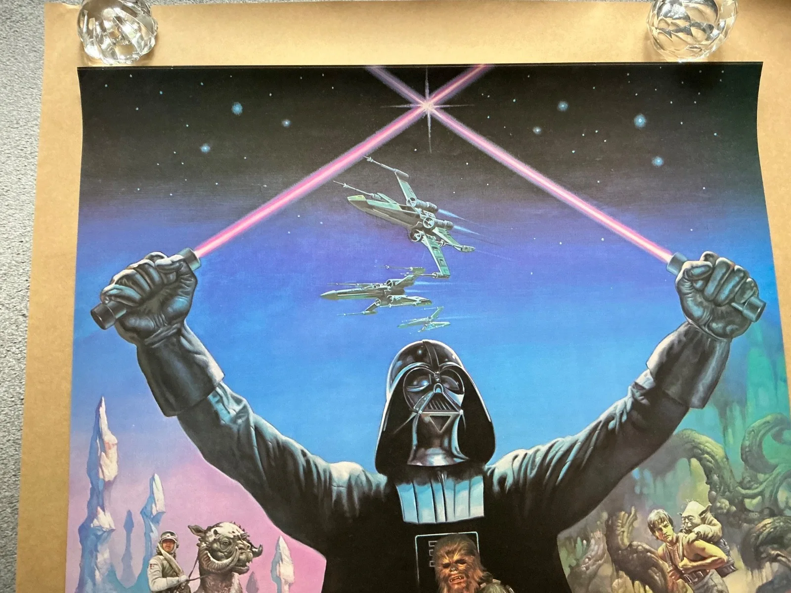 Star Wars Empire Strikes Back 1980 Original Rare Coca Cola Poster ., изображение 5